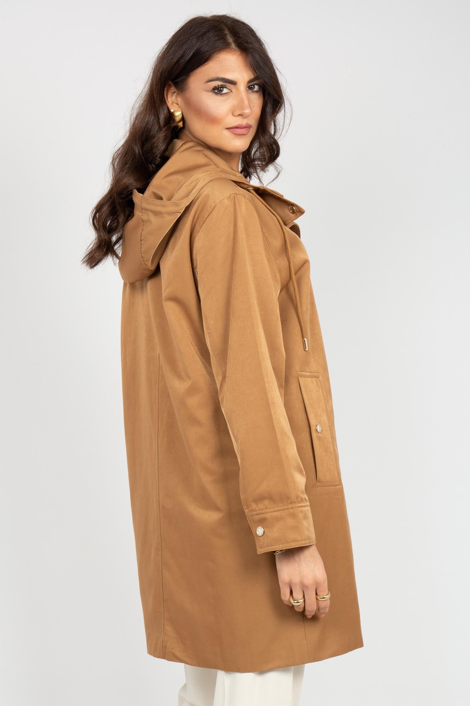 giacca impermeabile in misto cotone R700R002363N 12 DIANA GALLESI 