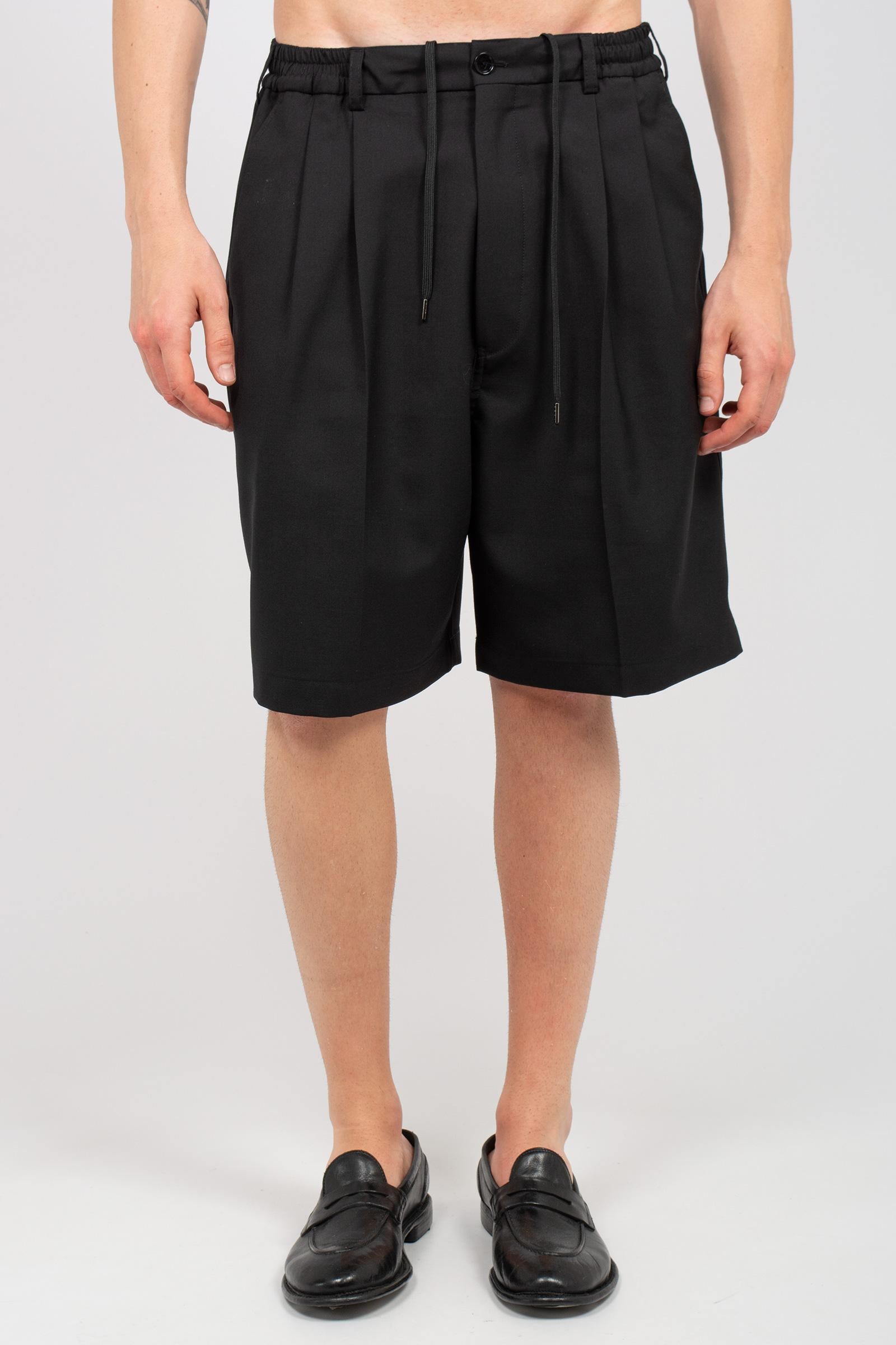 jogger corto in misto cotone 'ryo' RYOSMP26 NERO BE ABLE 
