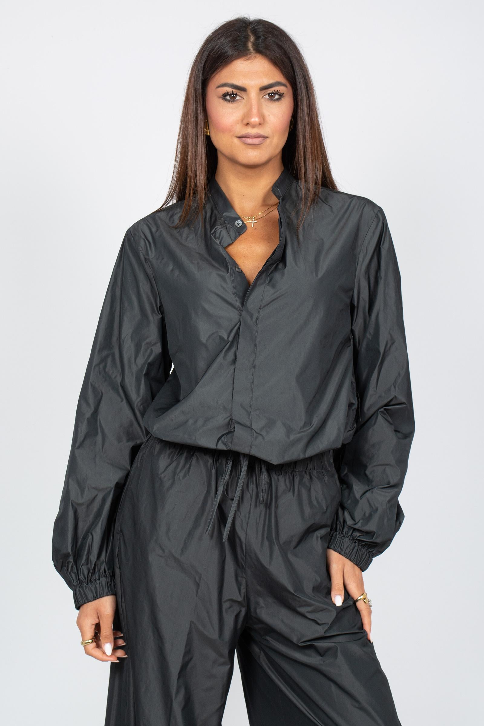 camicia collo koreano in taffeta MOSCATODD13 954 DOUUOD 