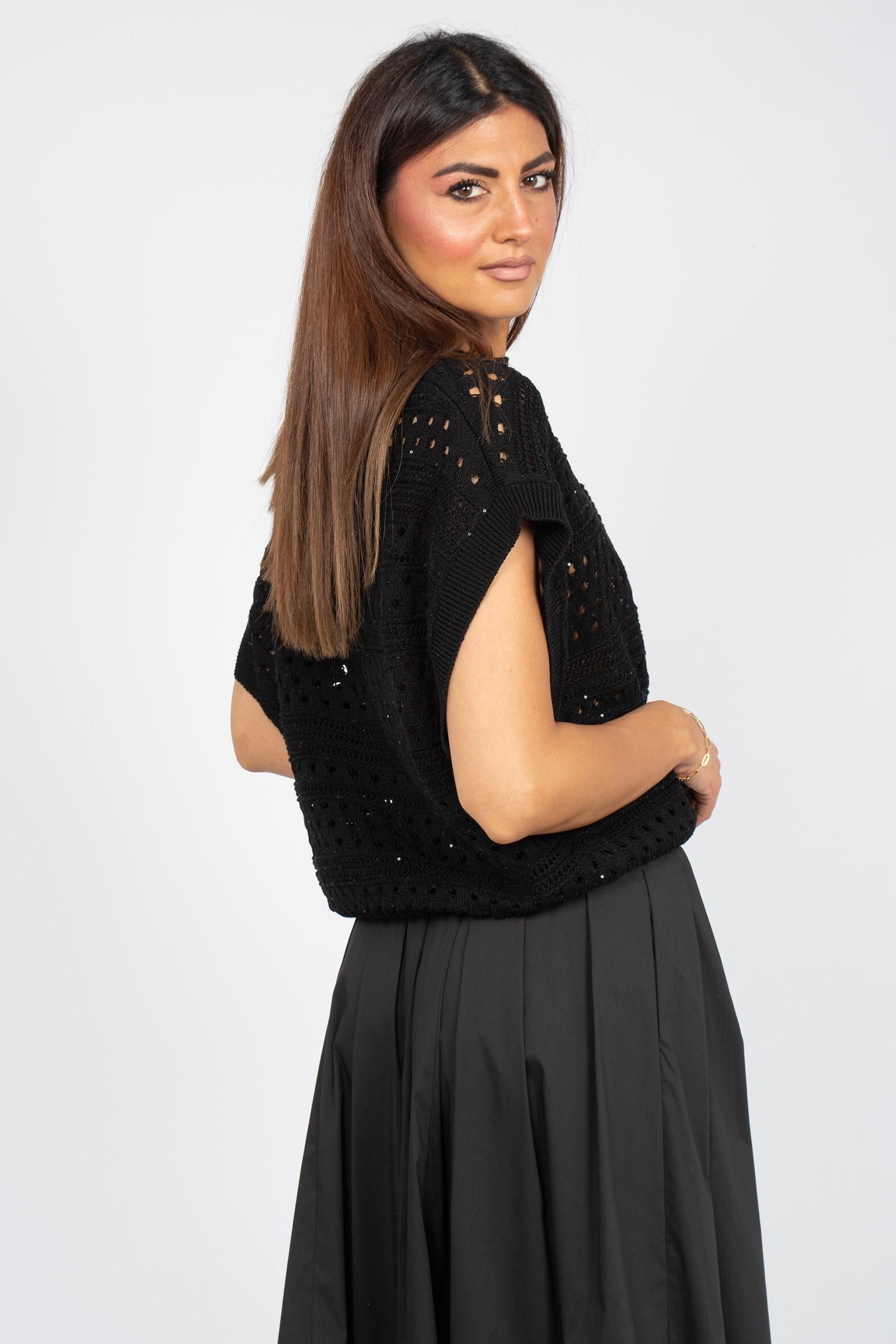 gilet in misto cotone SS260732401 030 PUROTATTO 