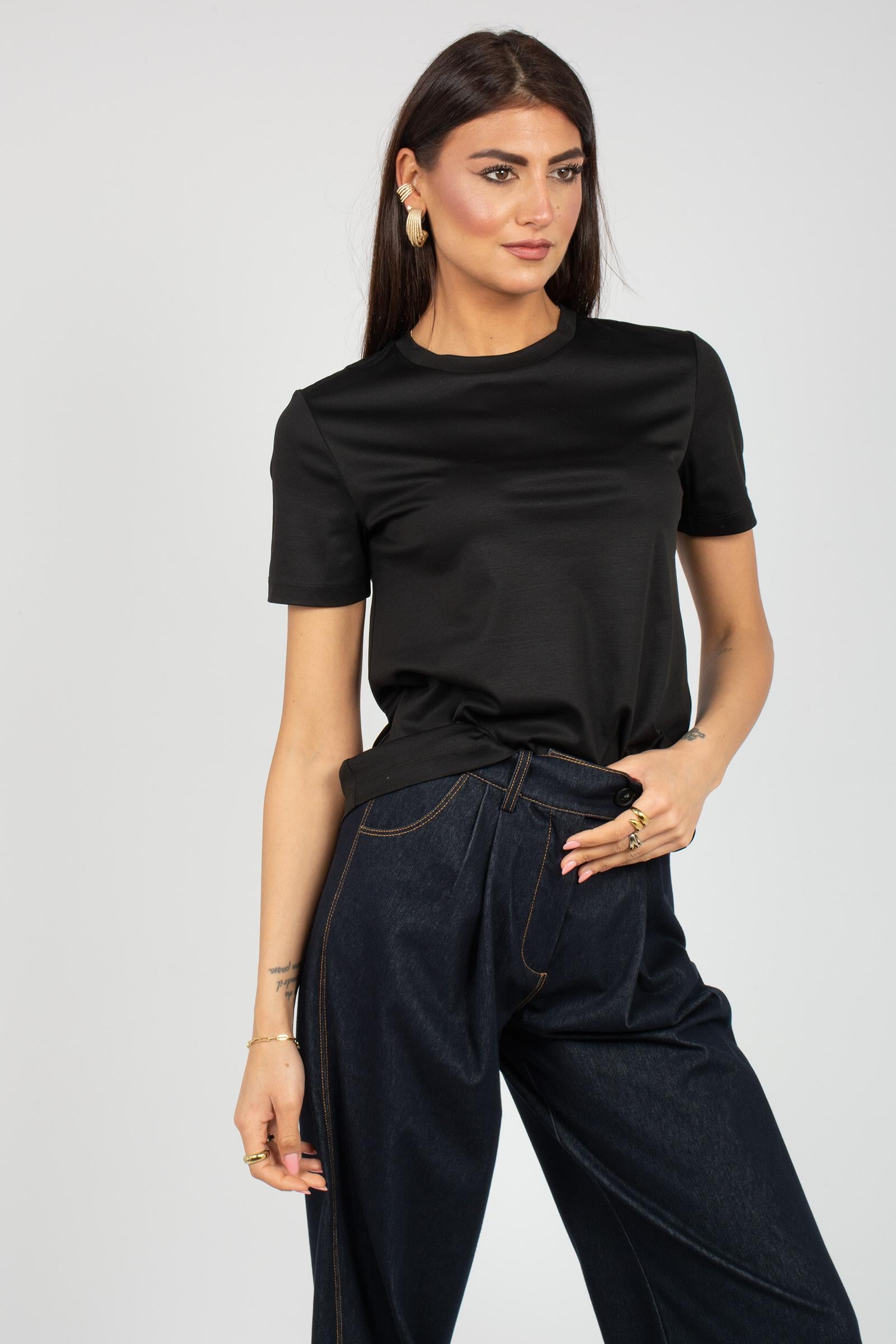 t-shirt in cotone e modal 'astice' 2616841067600 006 MM - MAX MARA 