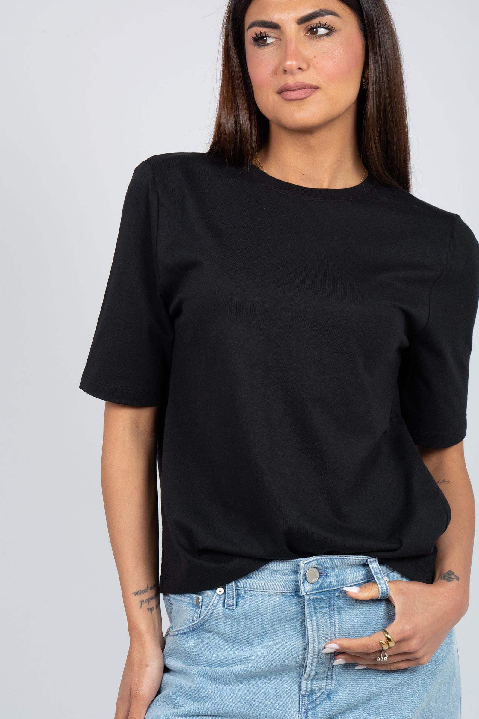 t-shirt in cotone 'pauline' CNTJ02 Y69 SEMICOUTURE 