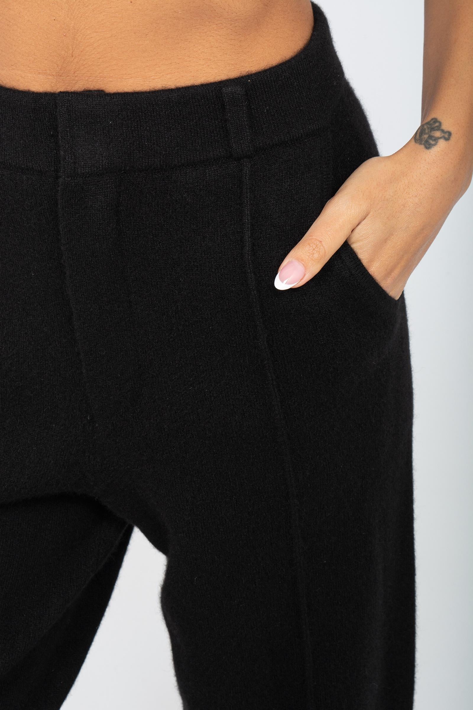 pantalone in cashmere 4707536C NOIR NOT SHY 