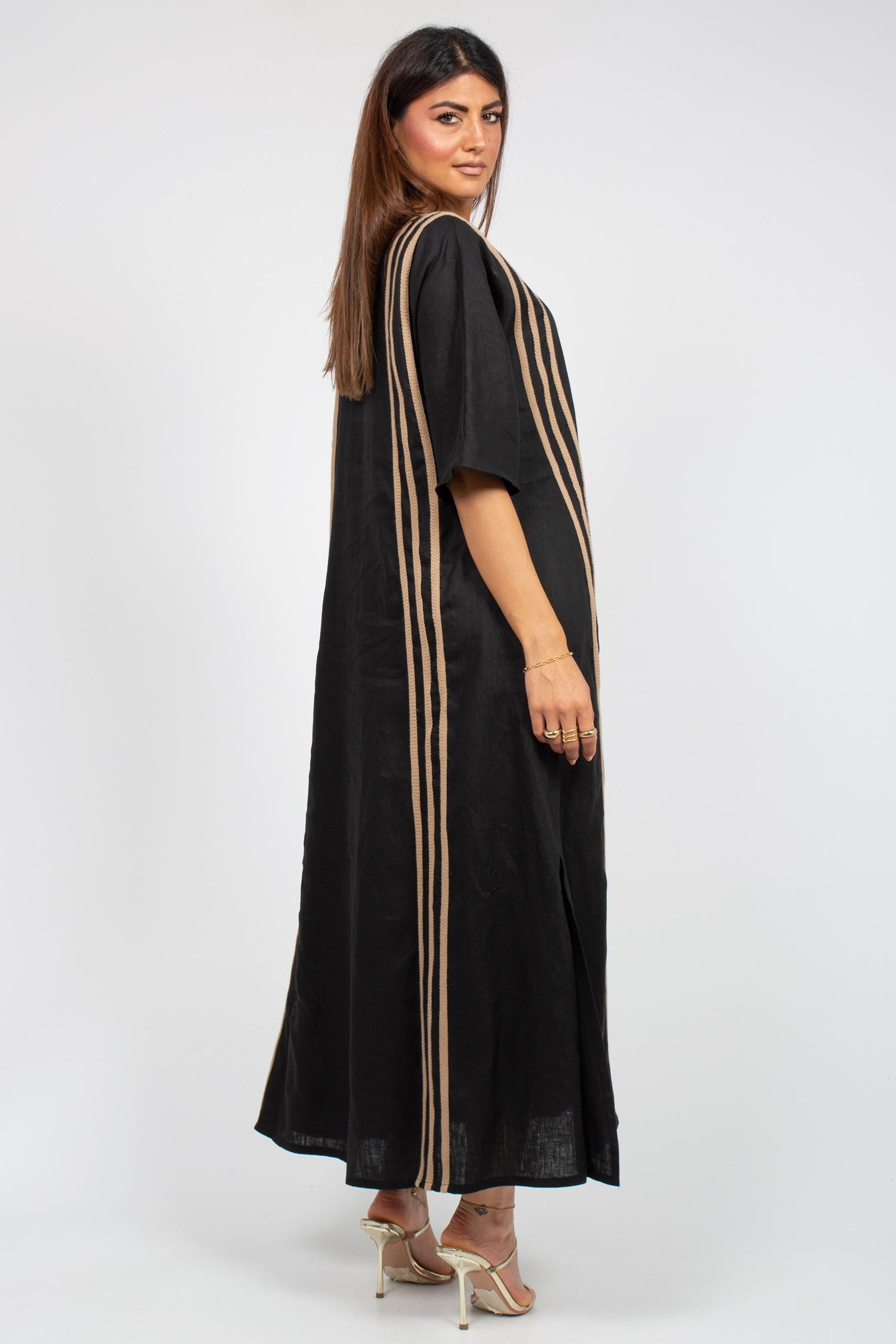 abito kimono in lino SS260404140 914 PUROTATTO 
