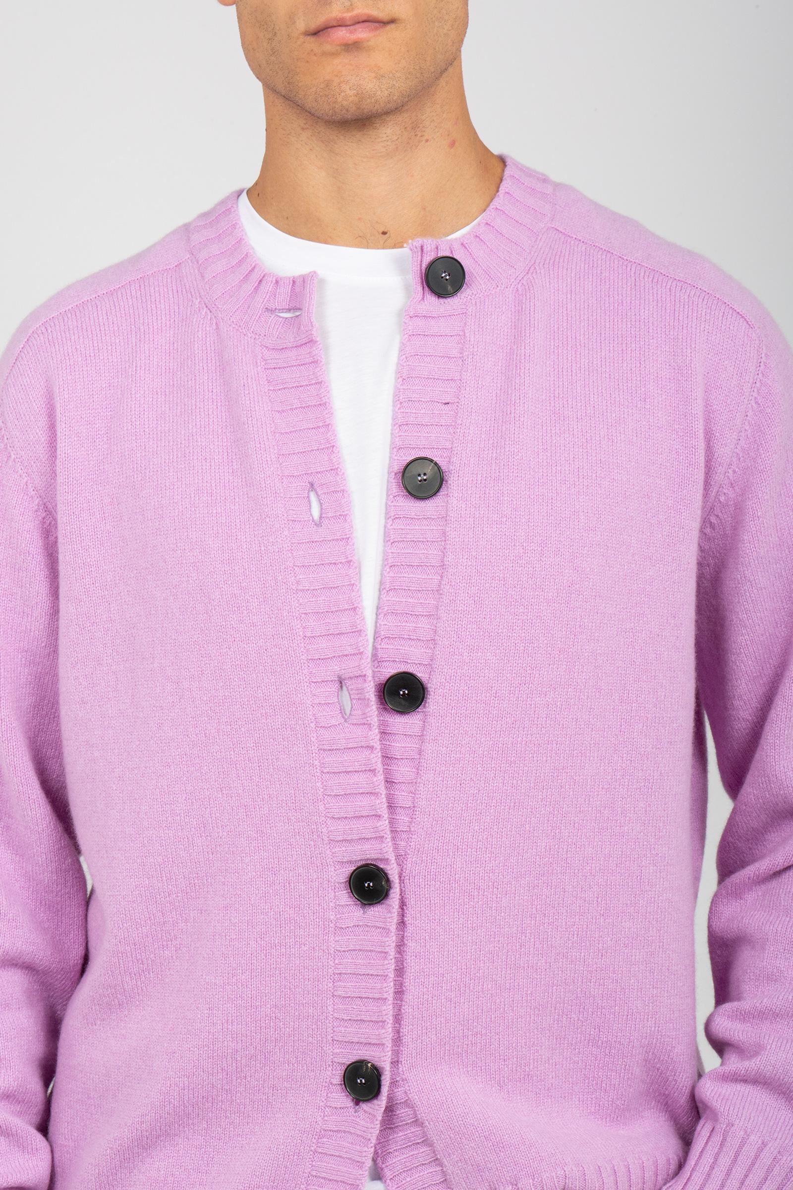cardigan chanel in lana B9F0022 GLICINI AMARANTO 
