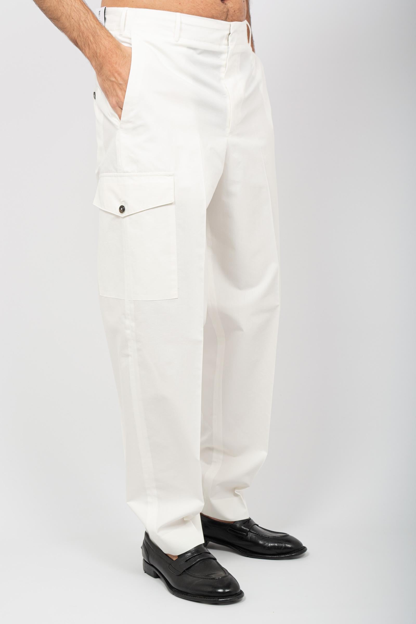 Pantalone in cotone e viscosa 'wide' C0ASAFZL0FWD BP760010 PT TORINO 