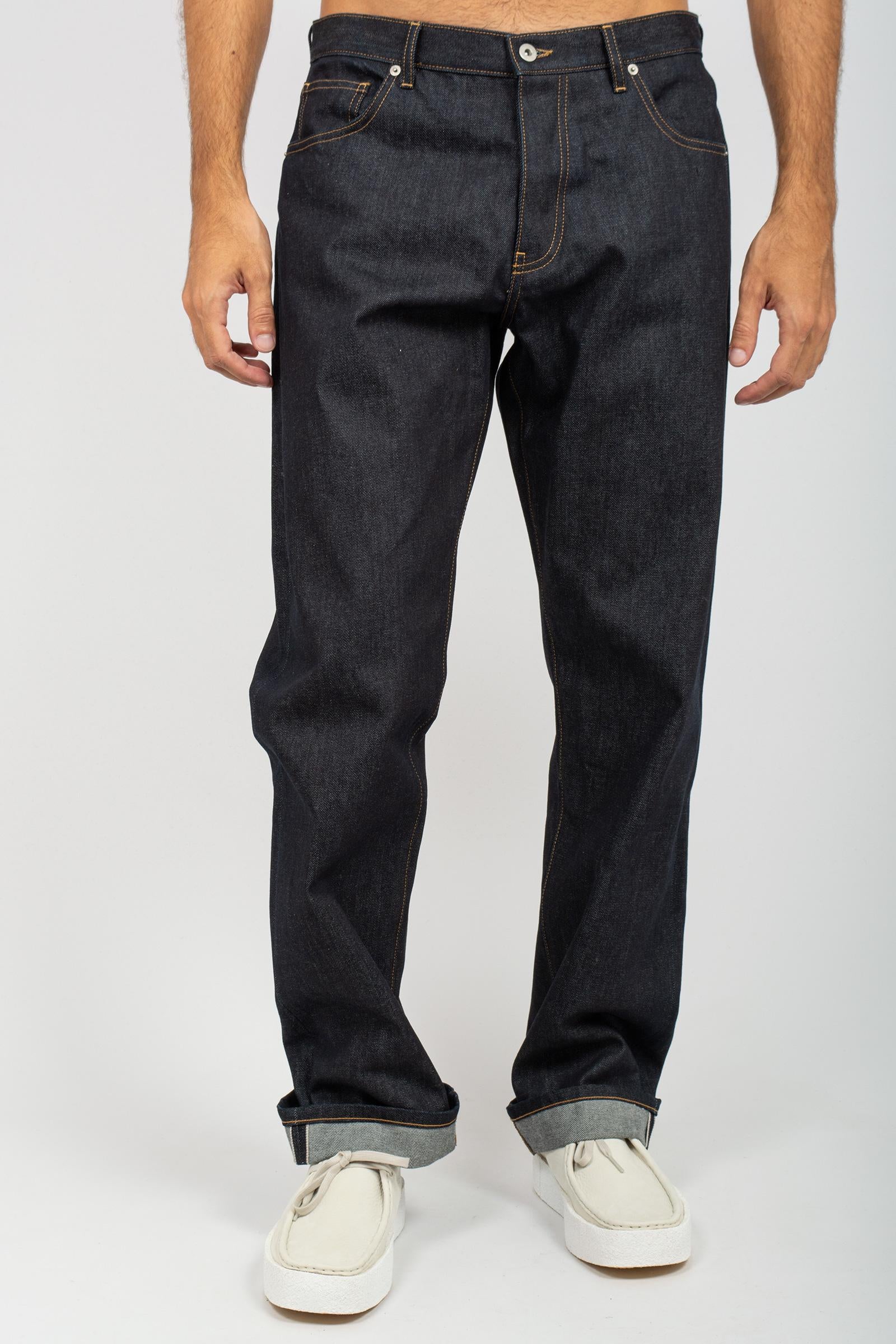 denim in cotone wide fit B6F0058 DENIMRAW AMARANTO 