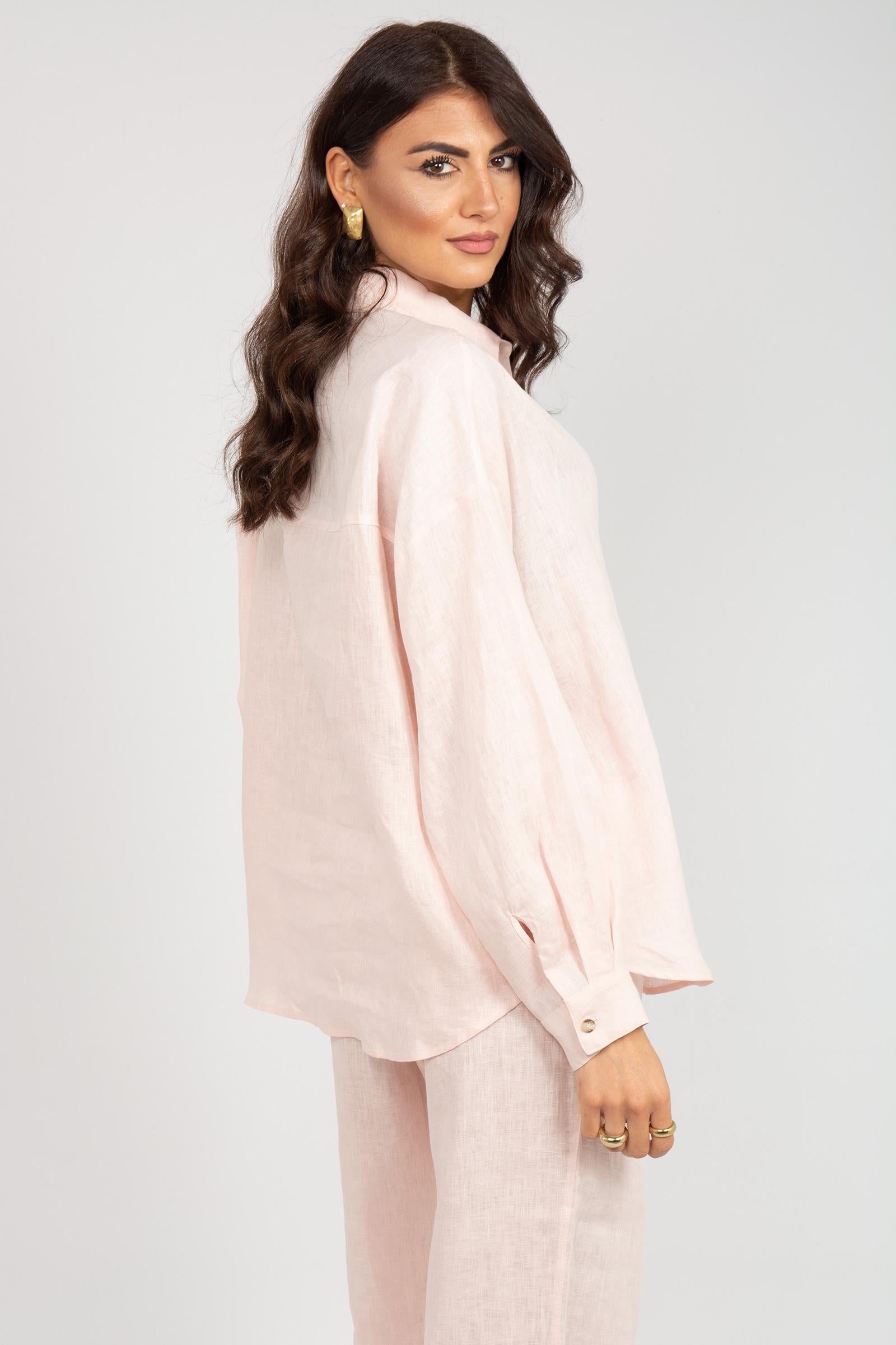 camicia in lino 5012R003101N 06 DIANA GALLESI 