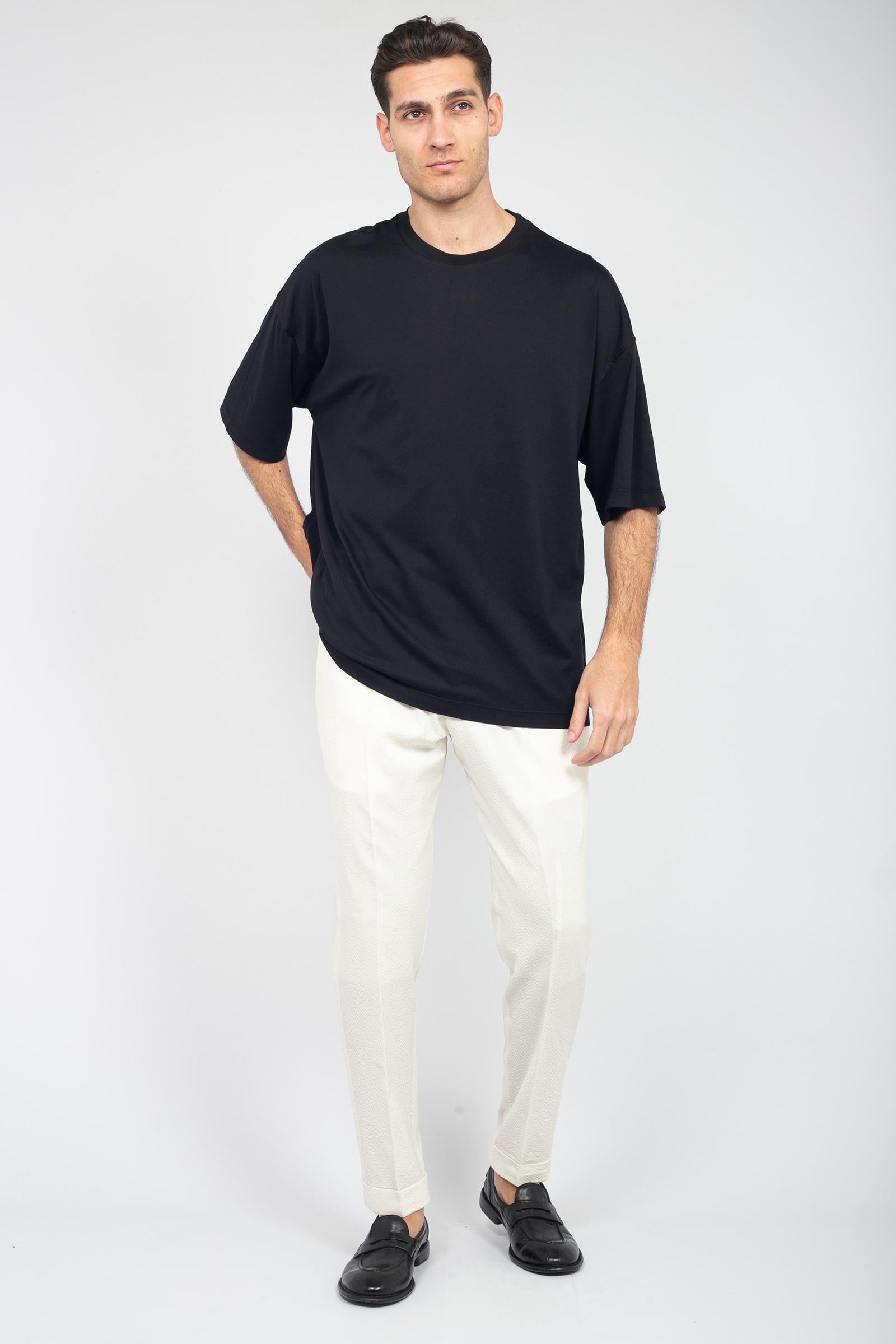 t-shirt oversize in cotone RB51221 09 ROBERTO COLLINA 