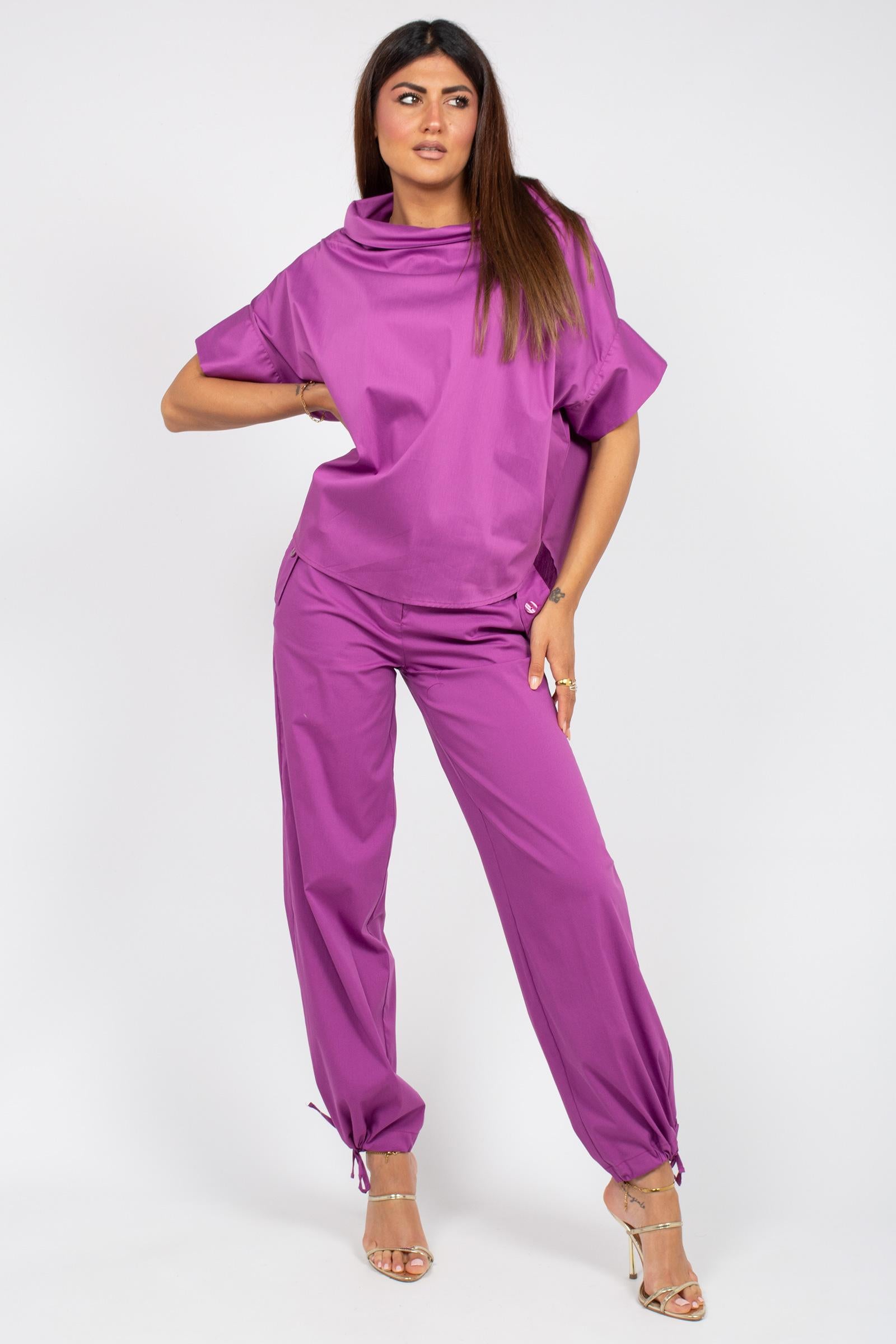pantalone in misto cotone stretch SS2256128 128 ANNA SERAVALLI 