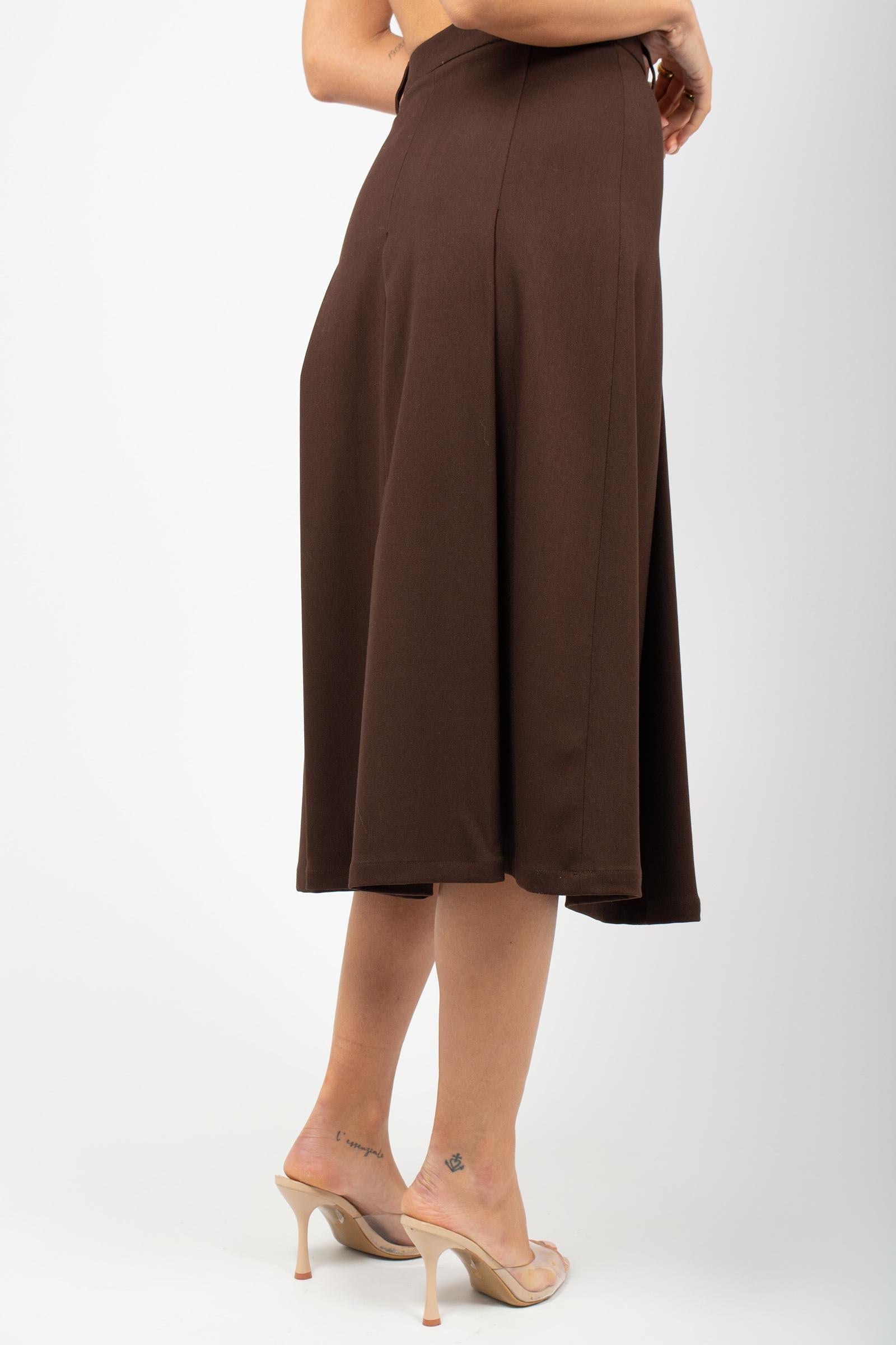 gonna con pieghe in misto viscosa F25PG15 V103 WEILI ZHENG 