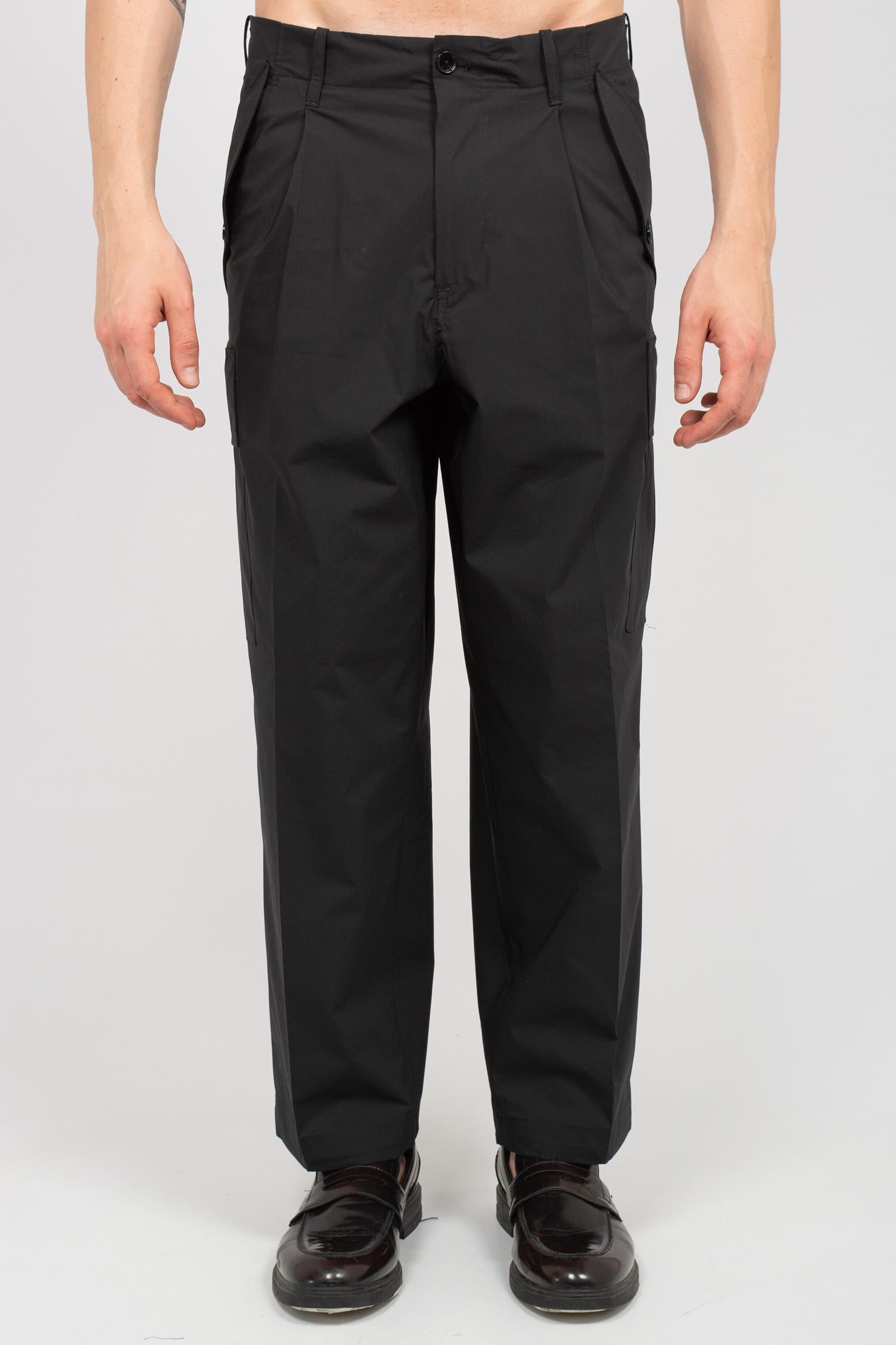 pantalone cargo in misto cotone 'kyoto' KYOTODAS26 NERO BE ABLE 