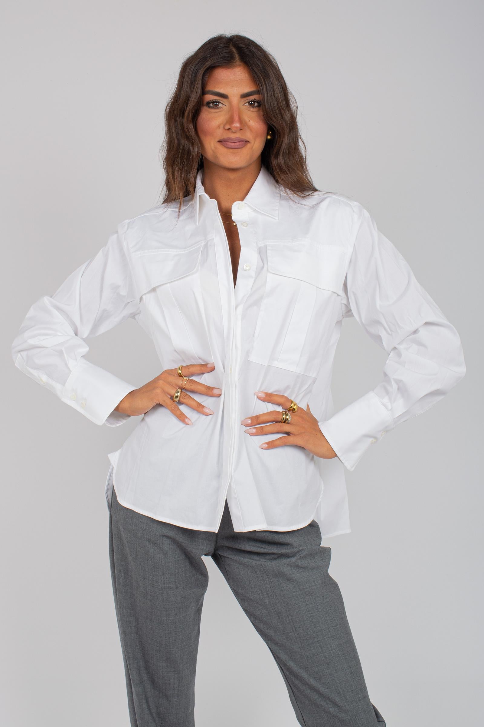 camicia in cotone 'samuela' Y5WK09 A01 SEMICOUTURE 