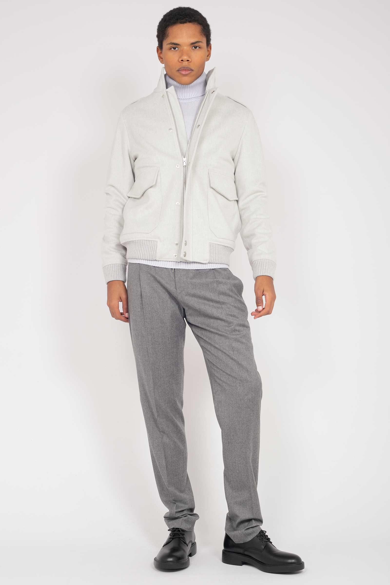 bomber in panno di lana loro piana 8400853201M1 9402 TARDIA 