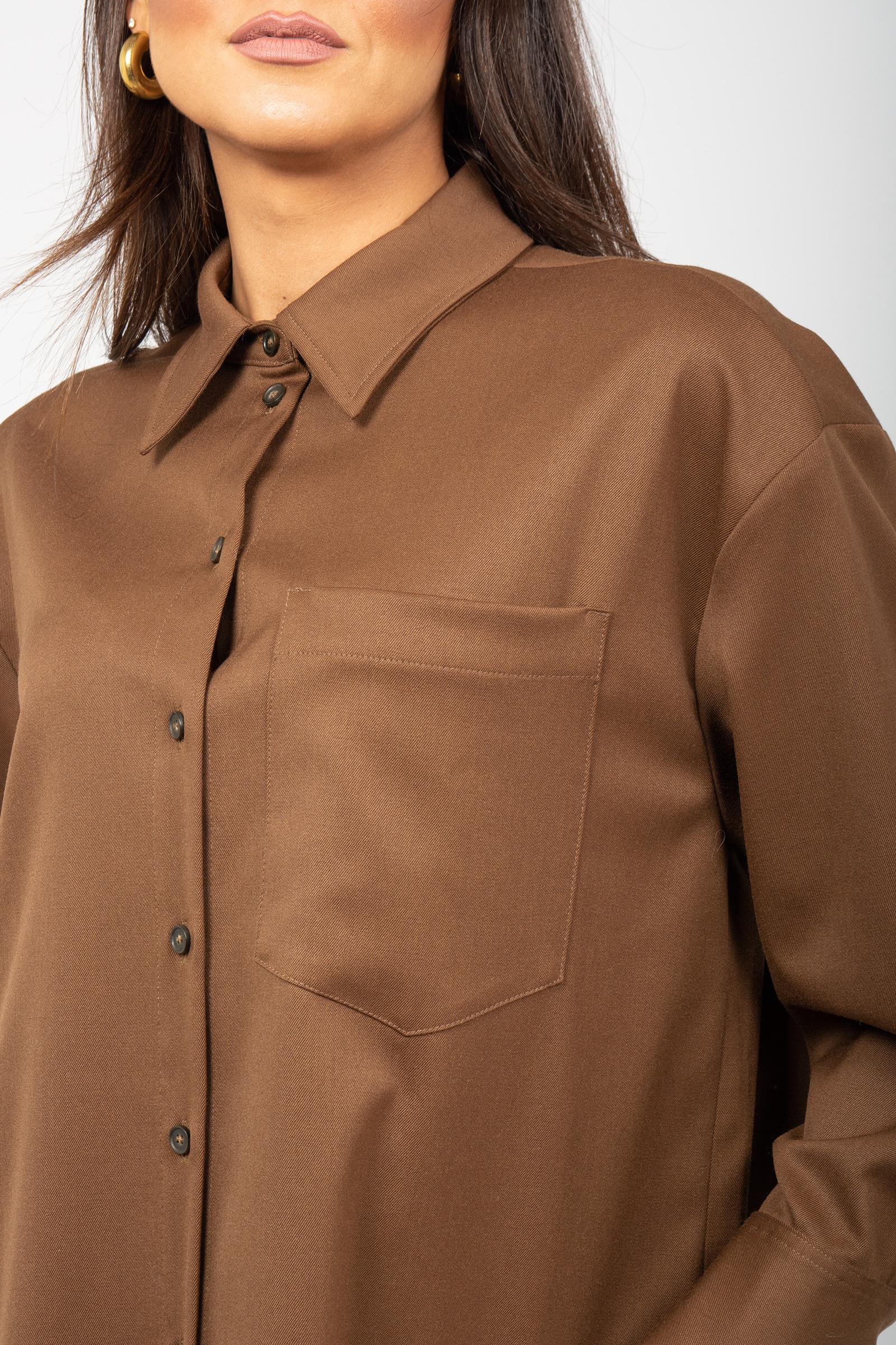 camicia in misto lana 'angelica' P5WH09 U69 ERIKA CAVALLINI 