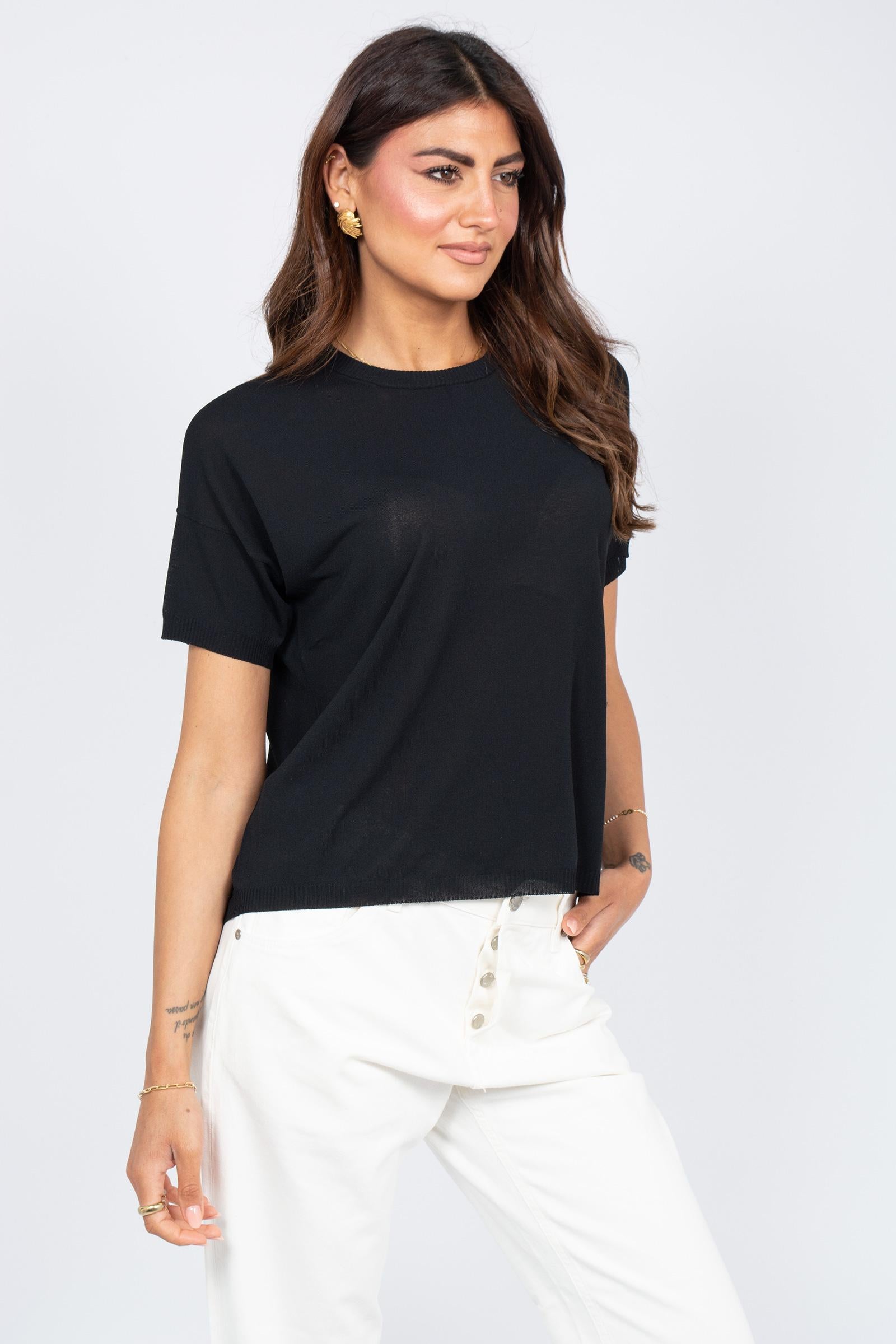t-shirt girocollo in cotone L0V103R 690 DRUMOHR 