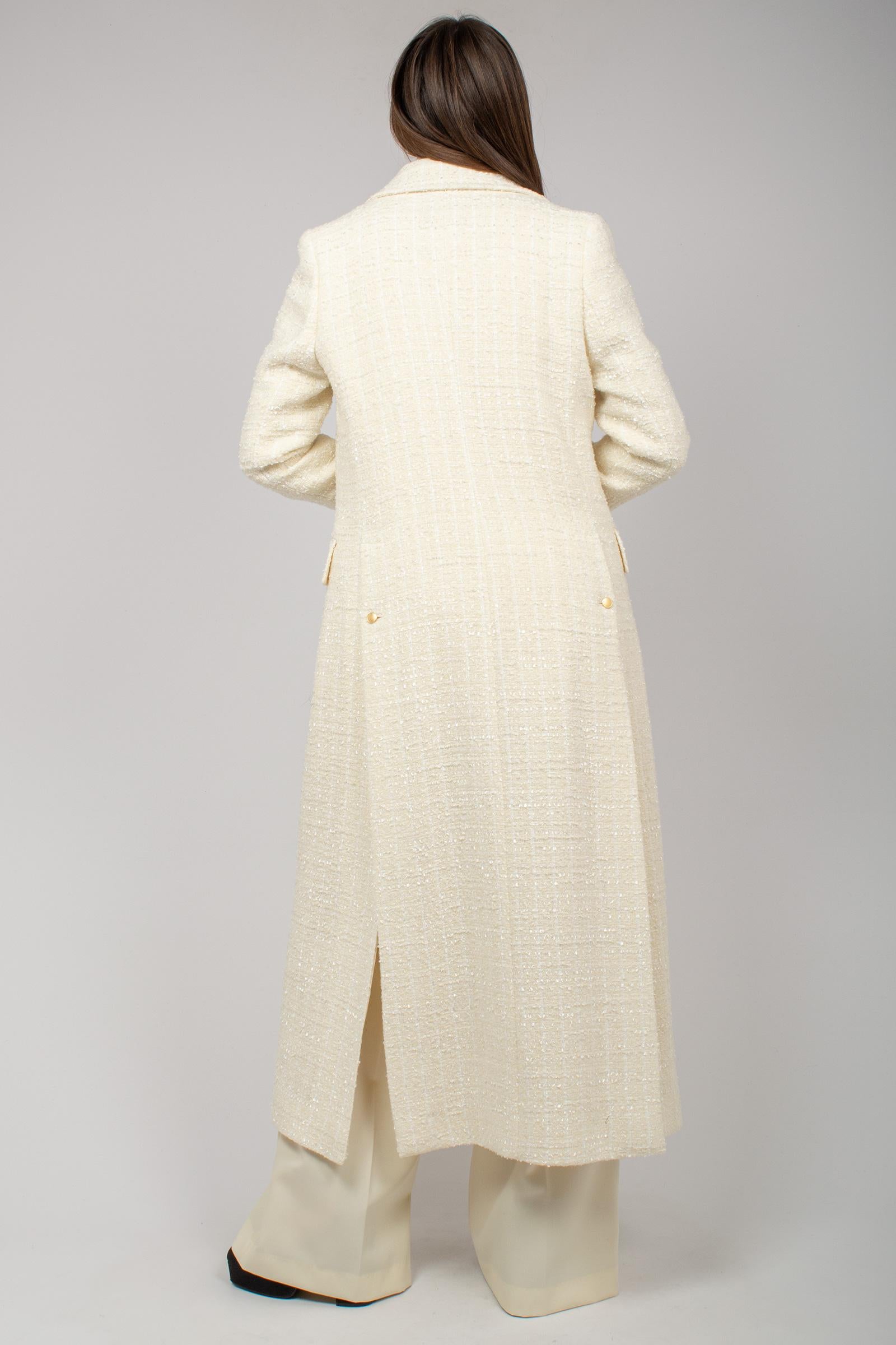 cappotto in tweed di misto lana 7400285501 1147 TARDIA 