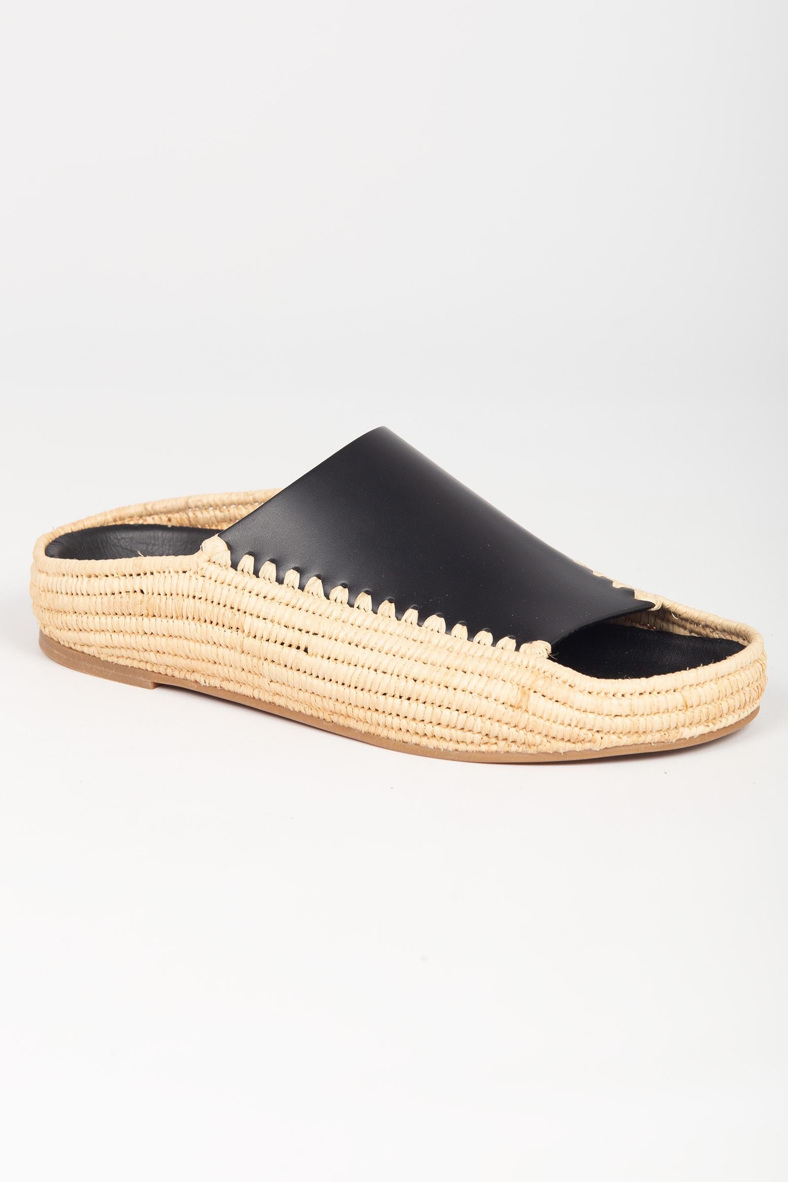 espadrillas openback 'leo' 267206LEO COWHIDEBLACK PALOMA BARCELO 