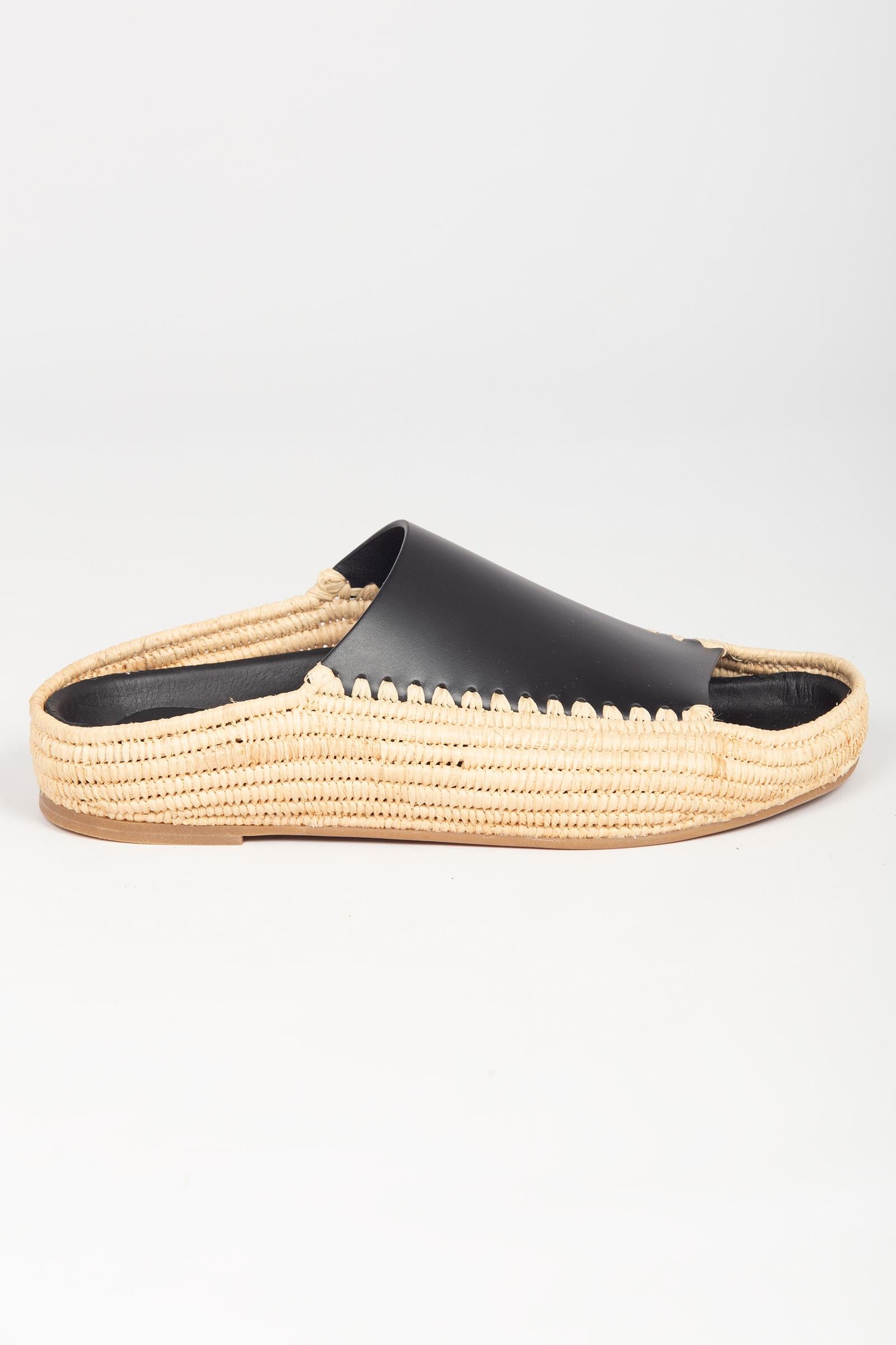 espadrillas openback 'leo' 267206LEO COWHIDEBLACK PALOMA BARCELO 