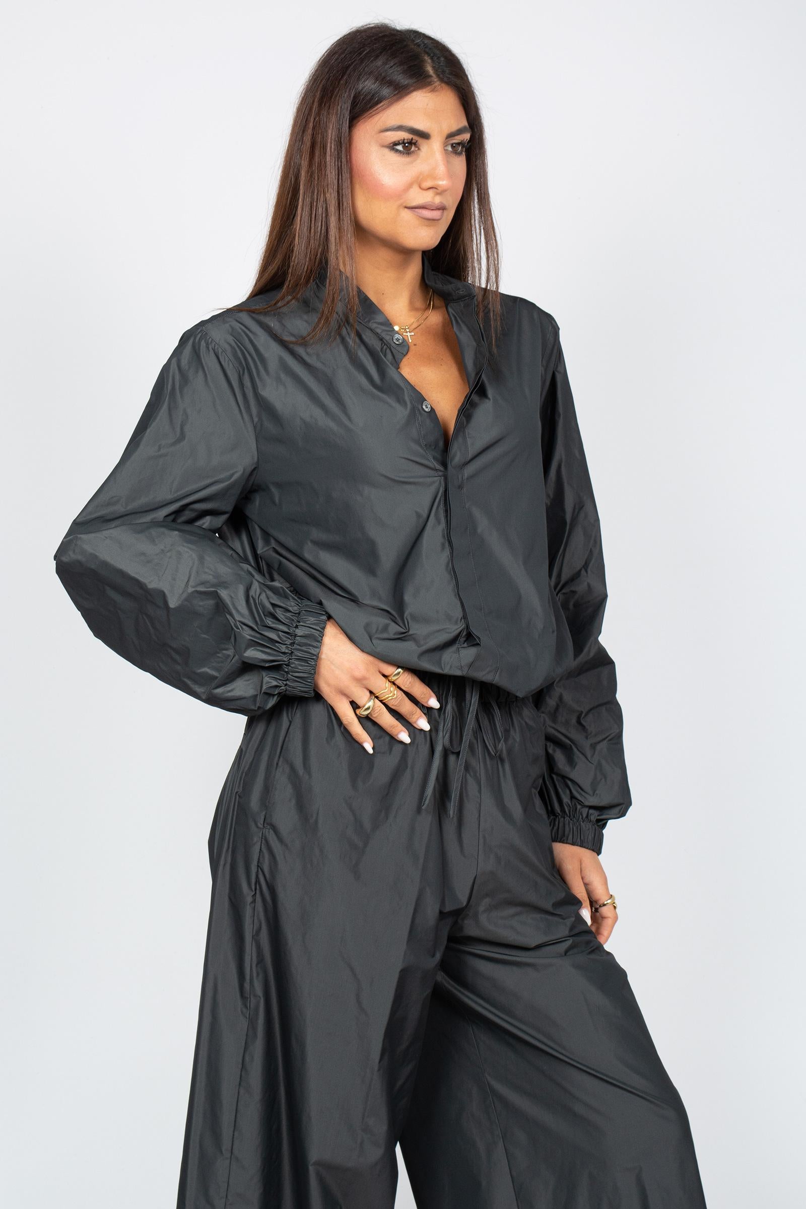 camicia collo koreano in taffeta MOSCATODD13 954 DOUUOD 
