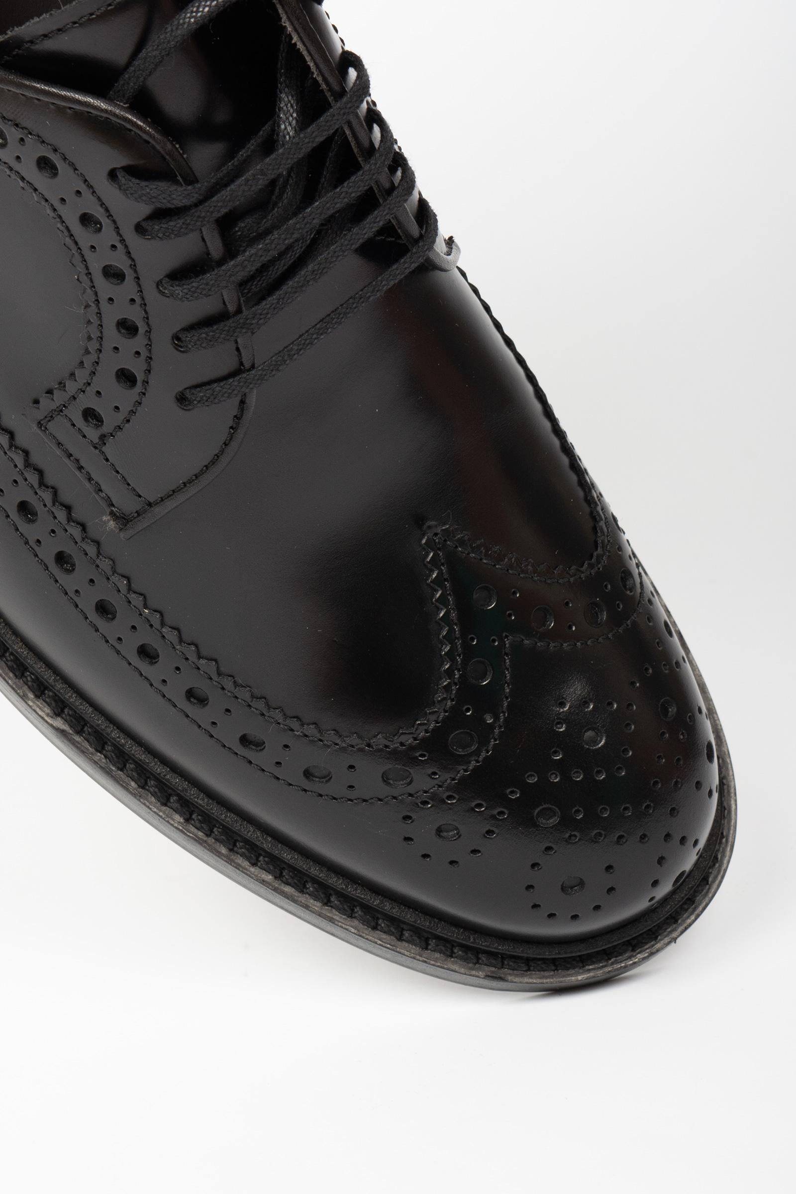 stringate monogram in pelle 29005ANTICK NERO LO.WHITE 