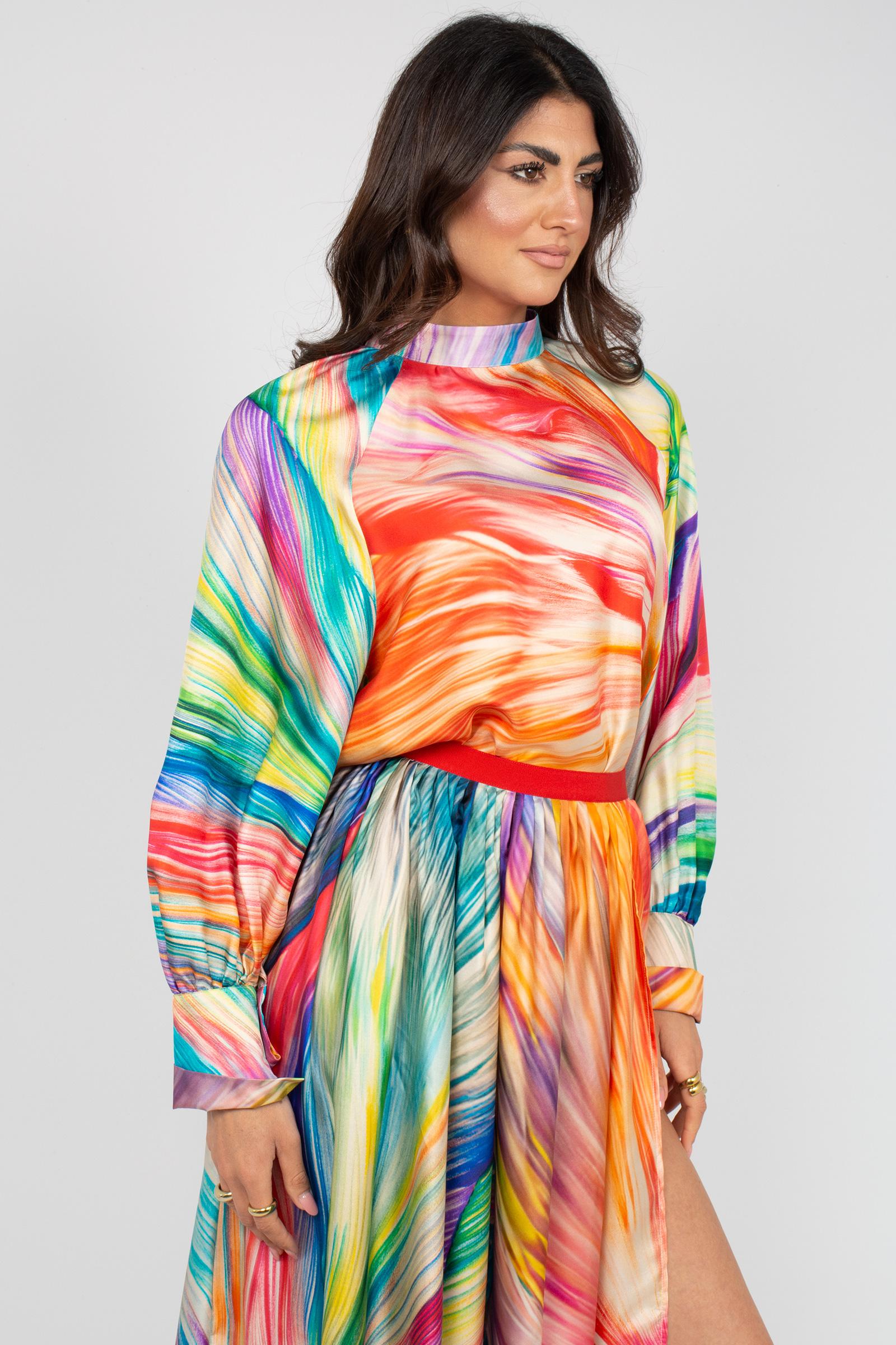 blusa in seta stampata 26SMCC35226SSE230 33303 MAISON COGO 