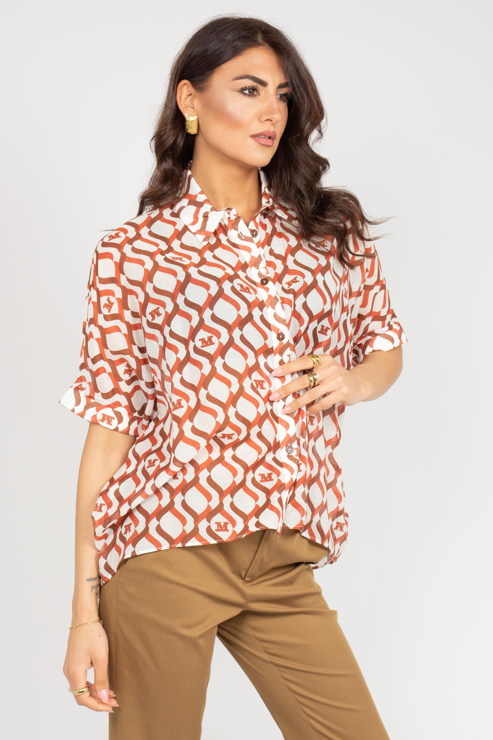 Camicia in voile stampato 'ariete' 2616111049600 002 MAXMARA BEACHWARE 