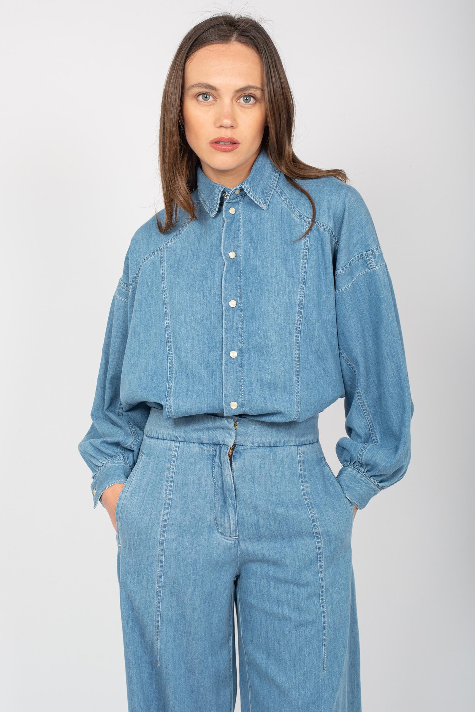 camicia in denim P25CPCAT0201 V0287 SIMONA CORSELLINI 