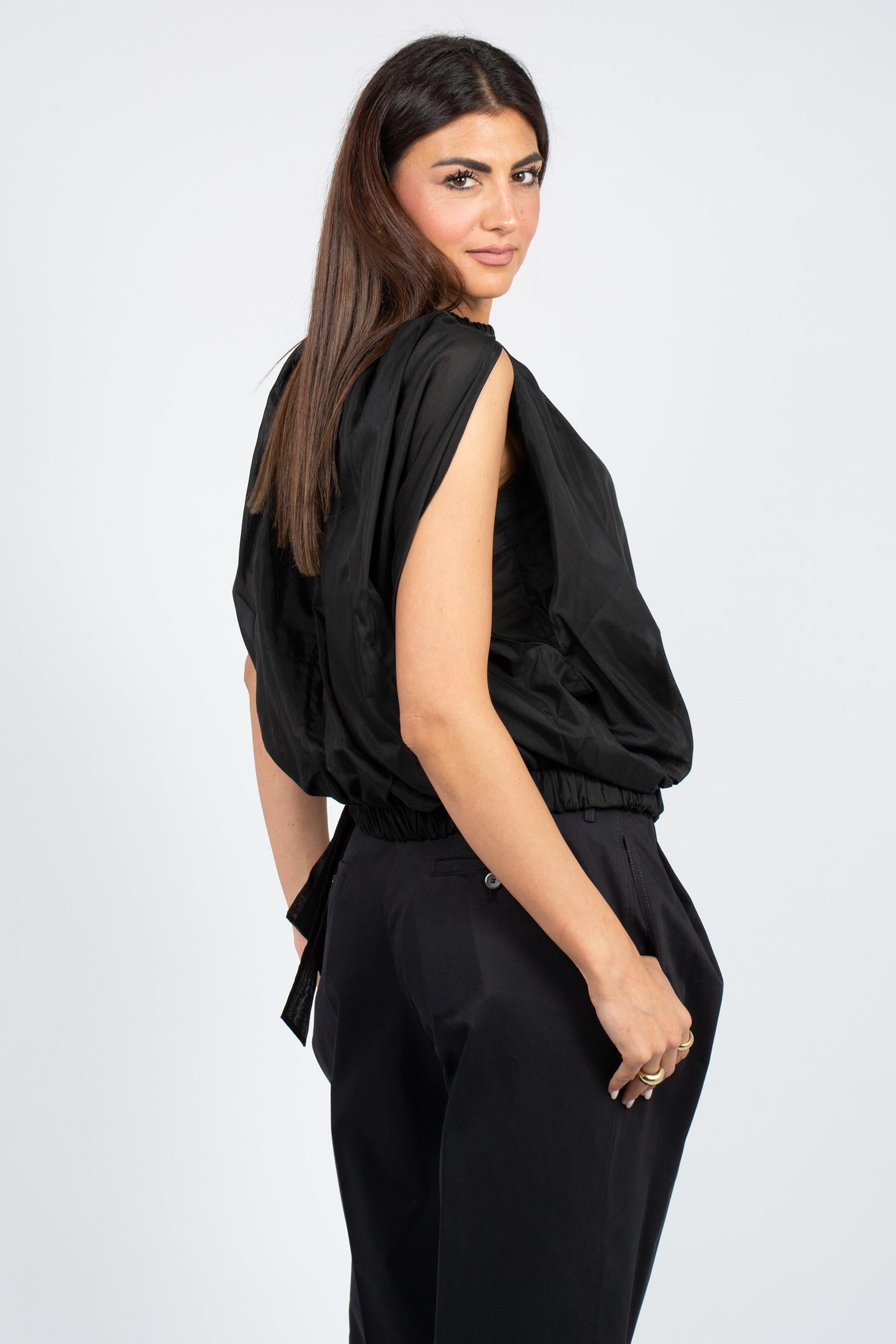 blusa in voile di cotone 'zavia' S6SI12 Y69 SEMICOUTURE 