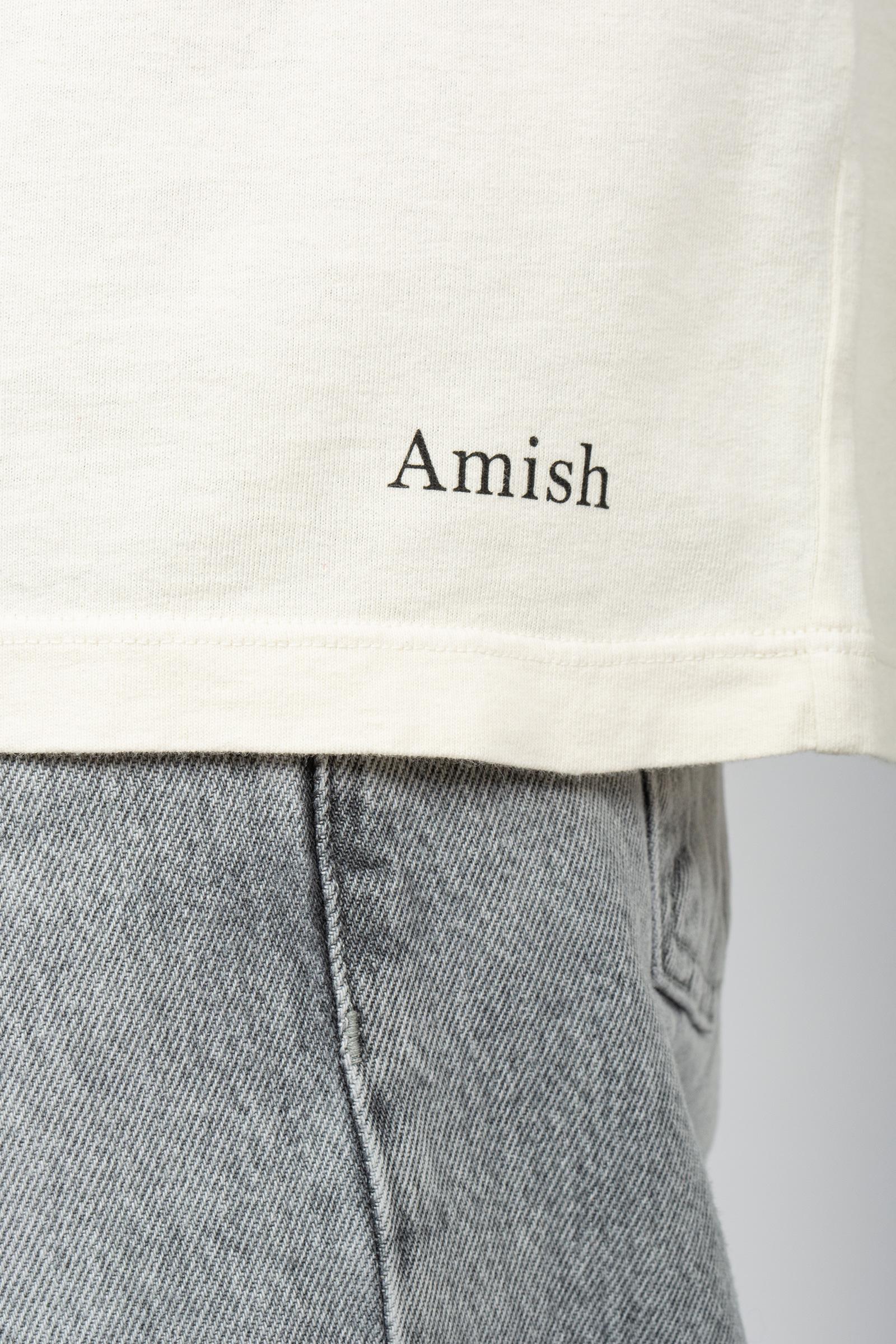 t-shirt in cotone micro logo AMU146CN21XXXX C0069 AMISH 