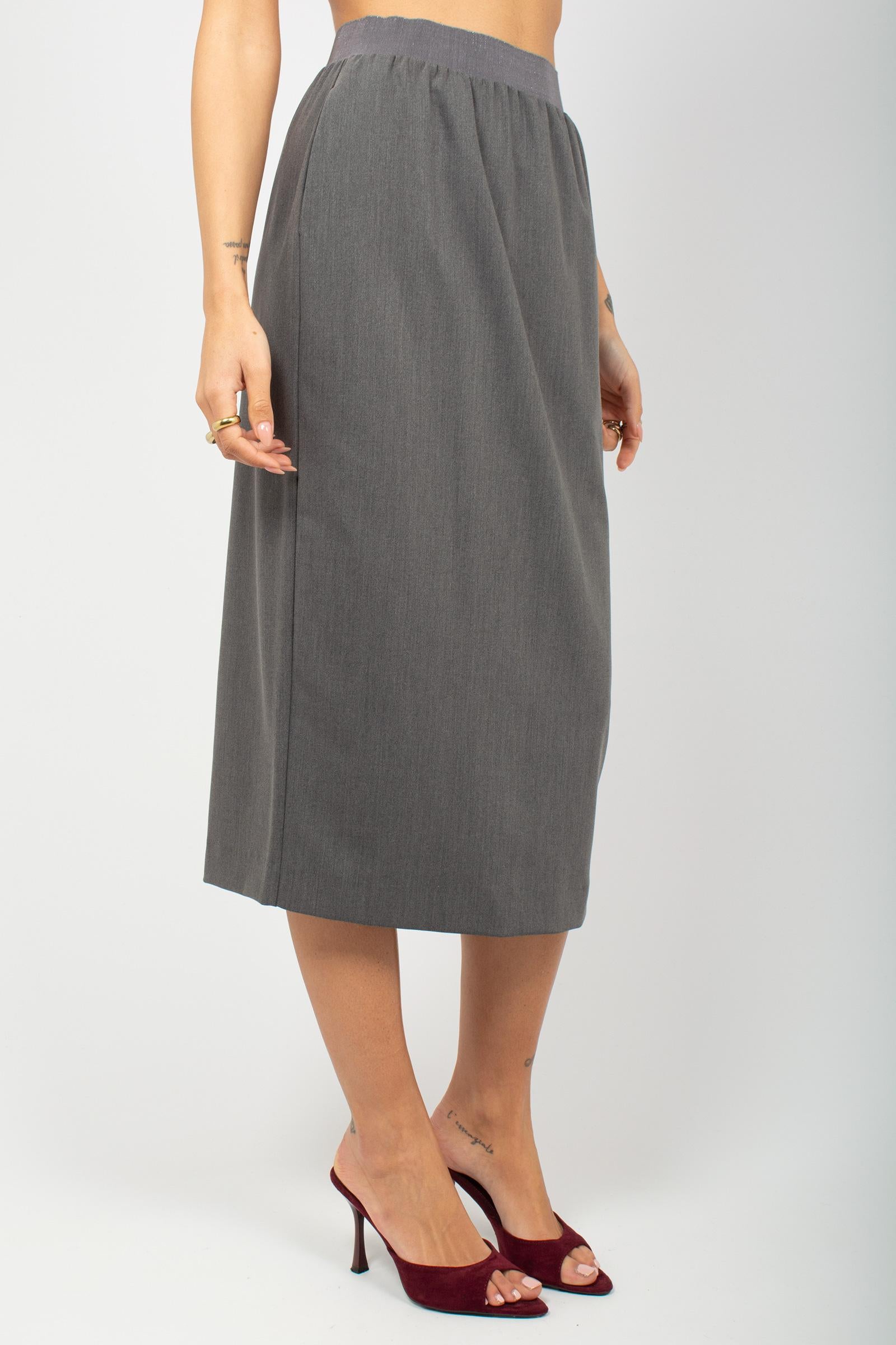 gonna in misto viscosa e lana 76809 7745 LE TRICOT - Perugia 