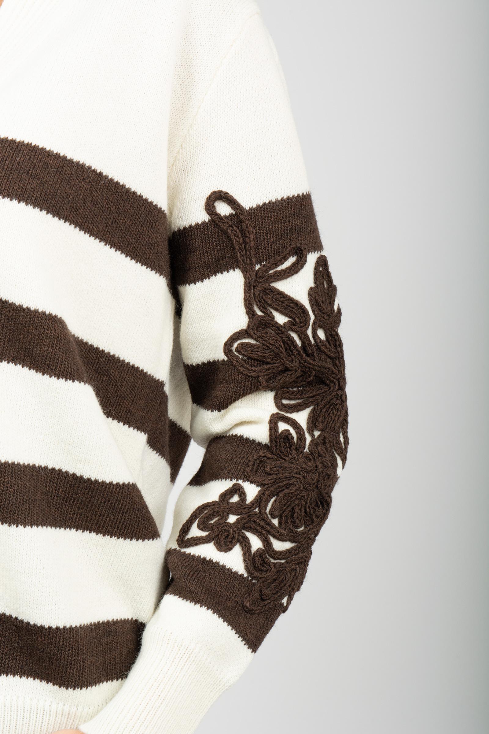 cardigan oversize a righe N044EA5 04948 ERMANNO - ERMANNO SCERVINO 