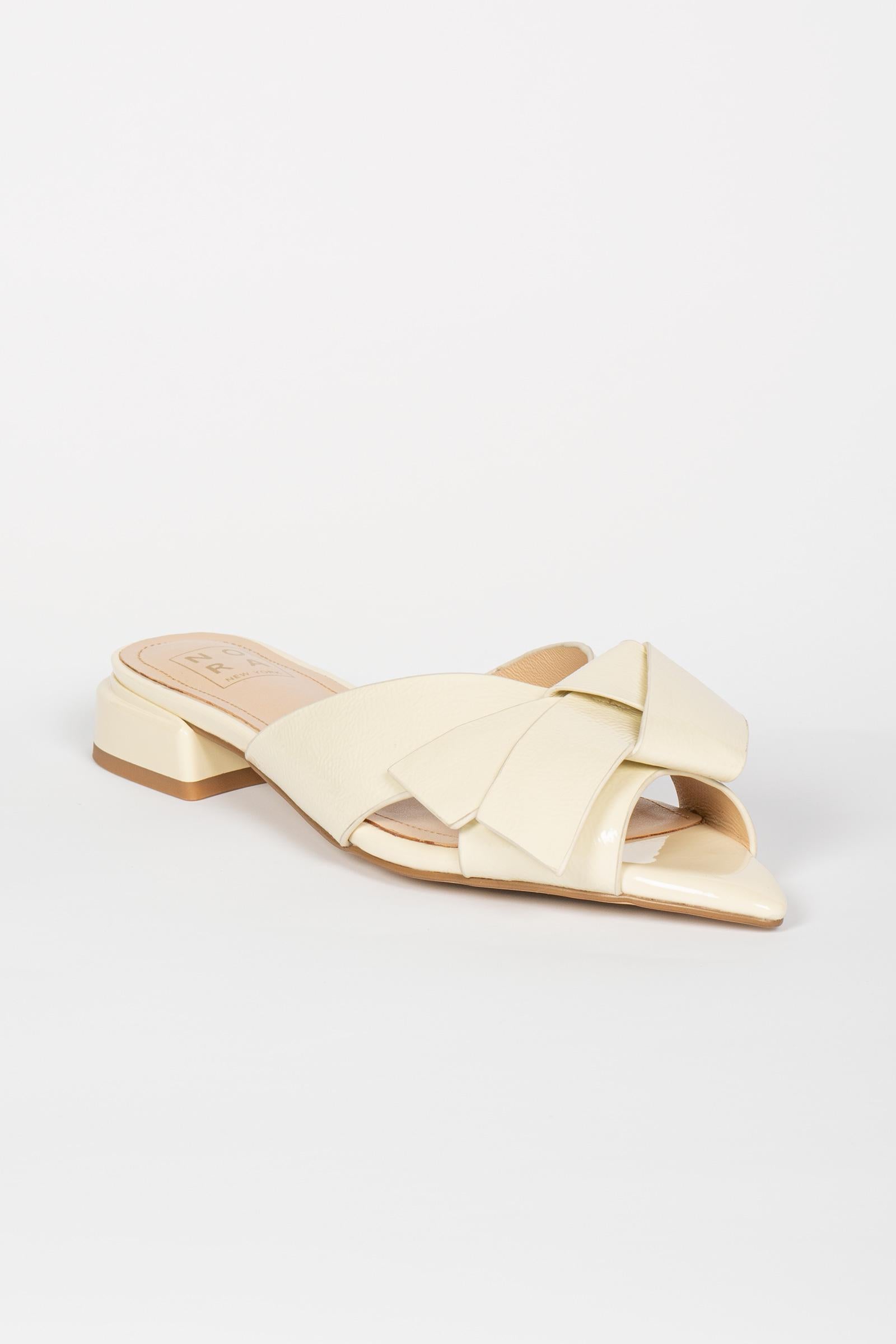 pantofola opentoe in naplak PE320NAPLAK PANNA NORA NEW YORK 