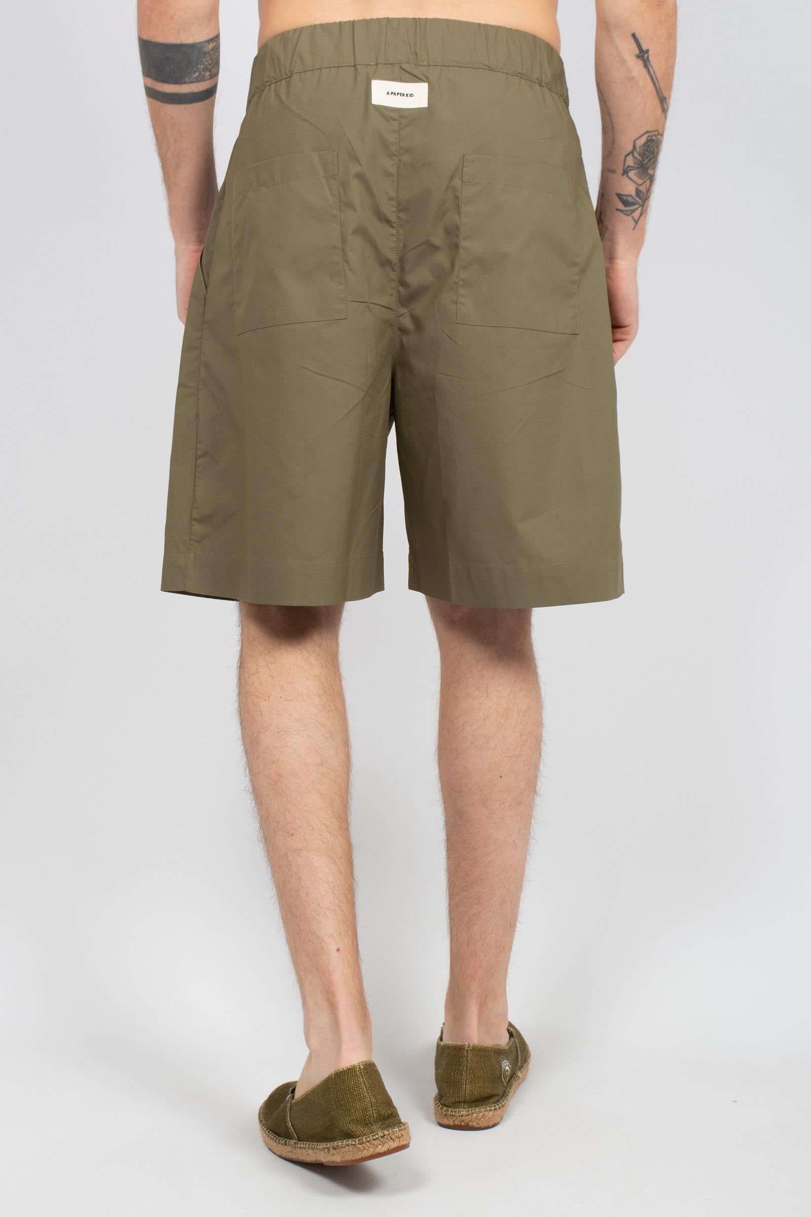 shorts in popeline di cotone S6PKMABE005 084 A PAPER KID 