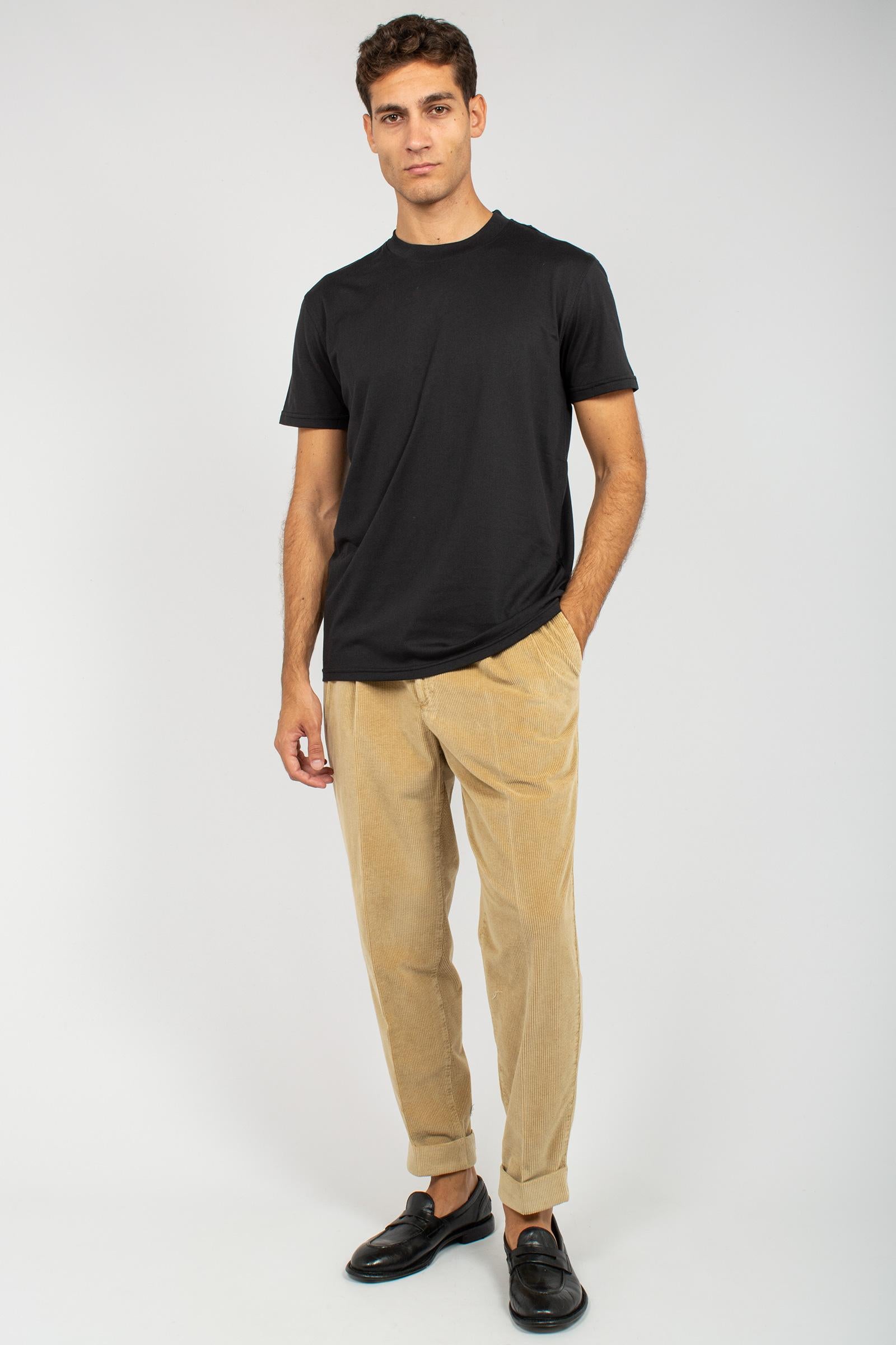 t-shirt in cotone e seta TL5STM050LEL 01CD0990 PT TORINO 