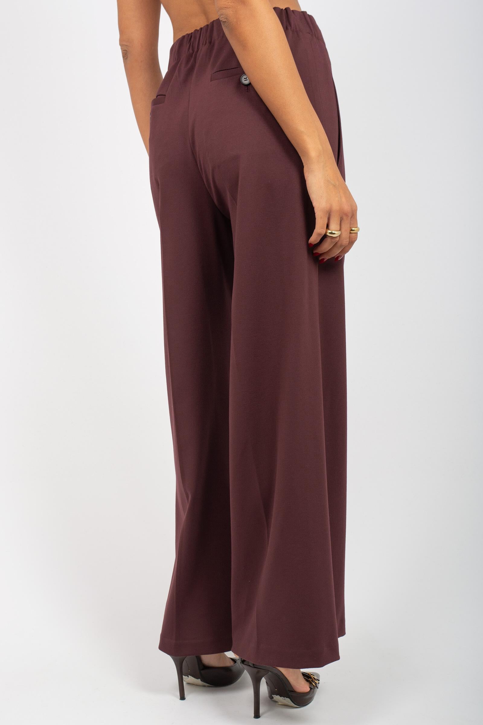 pantalone in punto milano M1F0051 BORDEAU SOLOTRE 