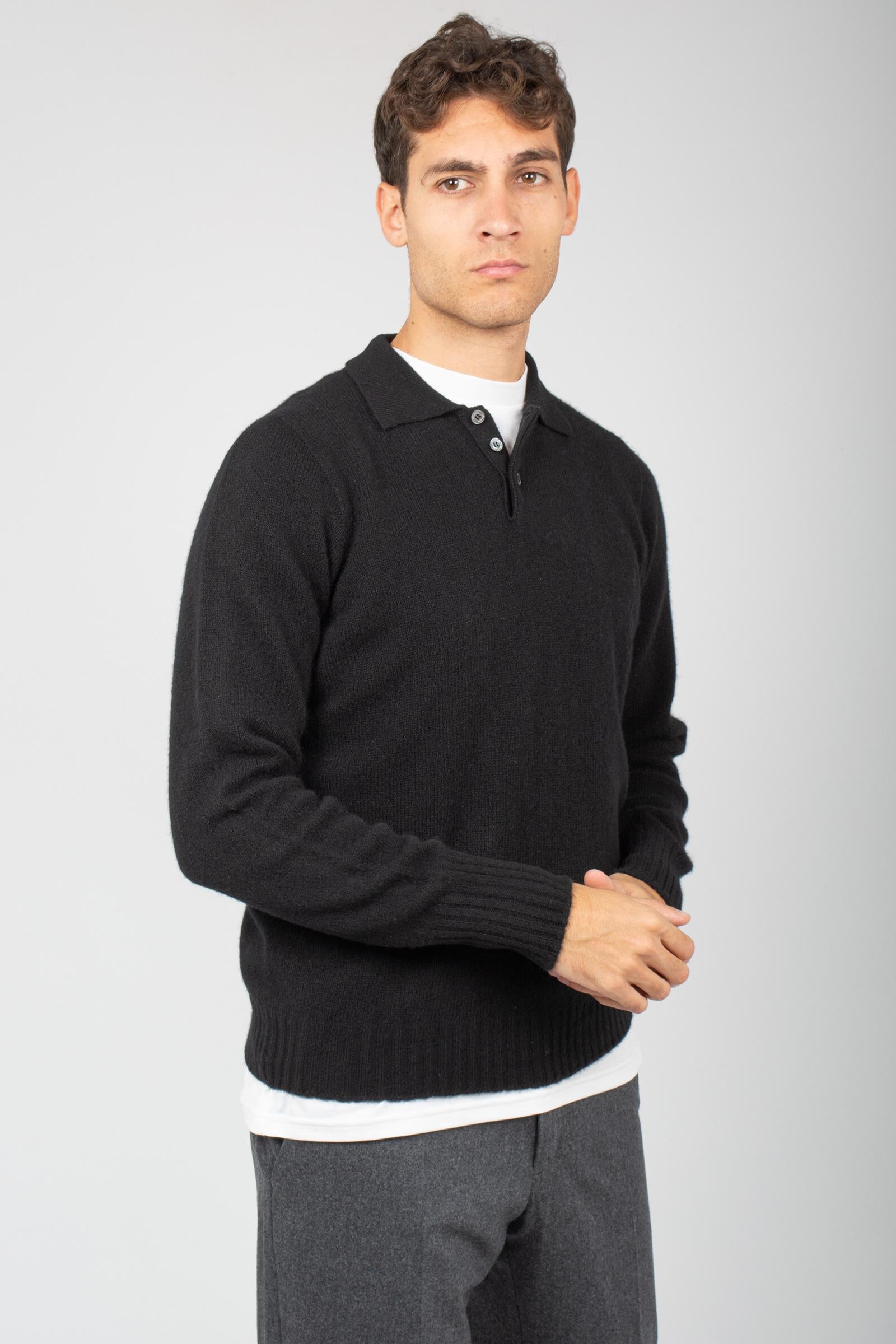 polo rasata in lambswool D4W145L 690 DRUMOHR 