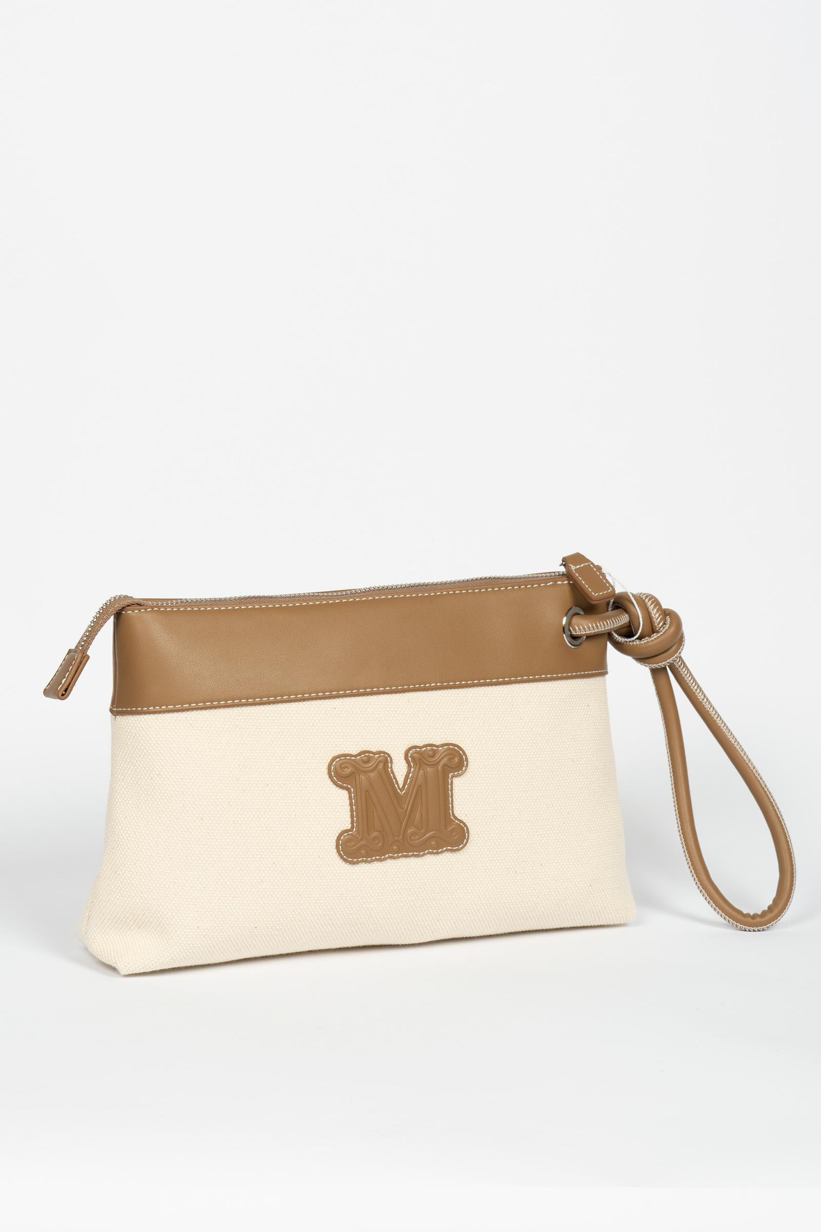 Borsello in tela di cotone 'frisia' 2616511049600 001 MAXMARA BEACHWARE 