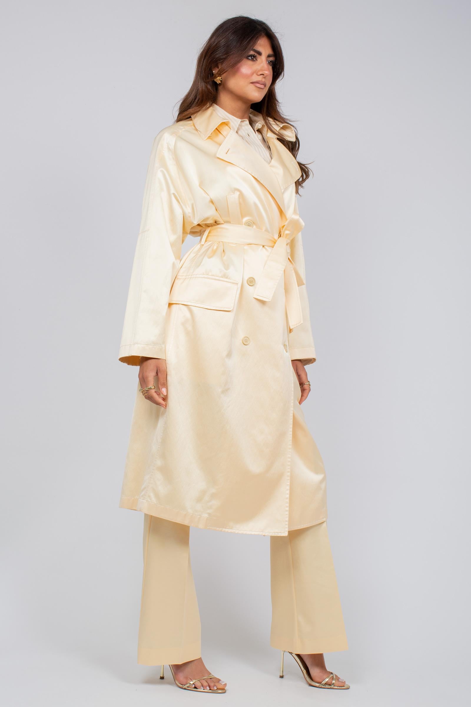 trench in misto cotone lucido LC318W05 500 DRUMOHR 