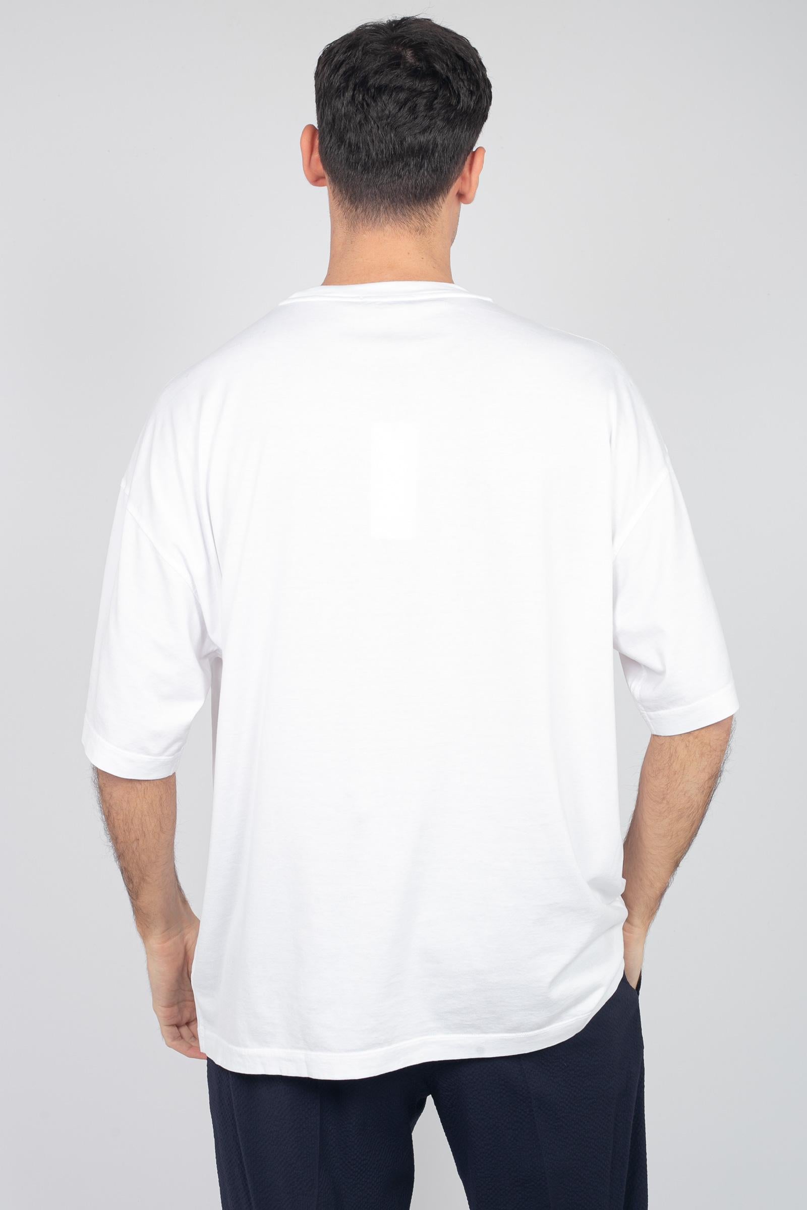 t-shirt oversize in cotone RB51221 01 ROBERTO COLLINA 