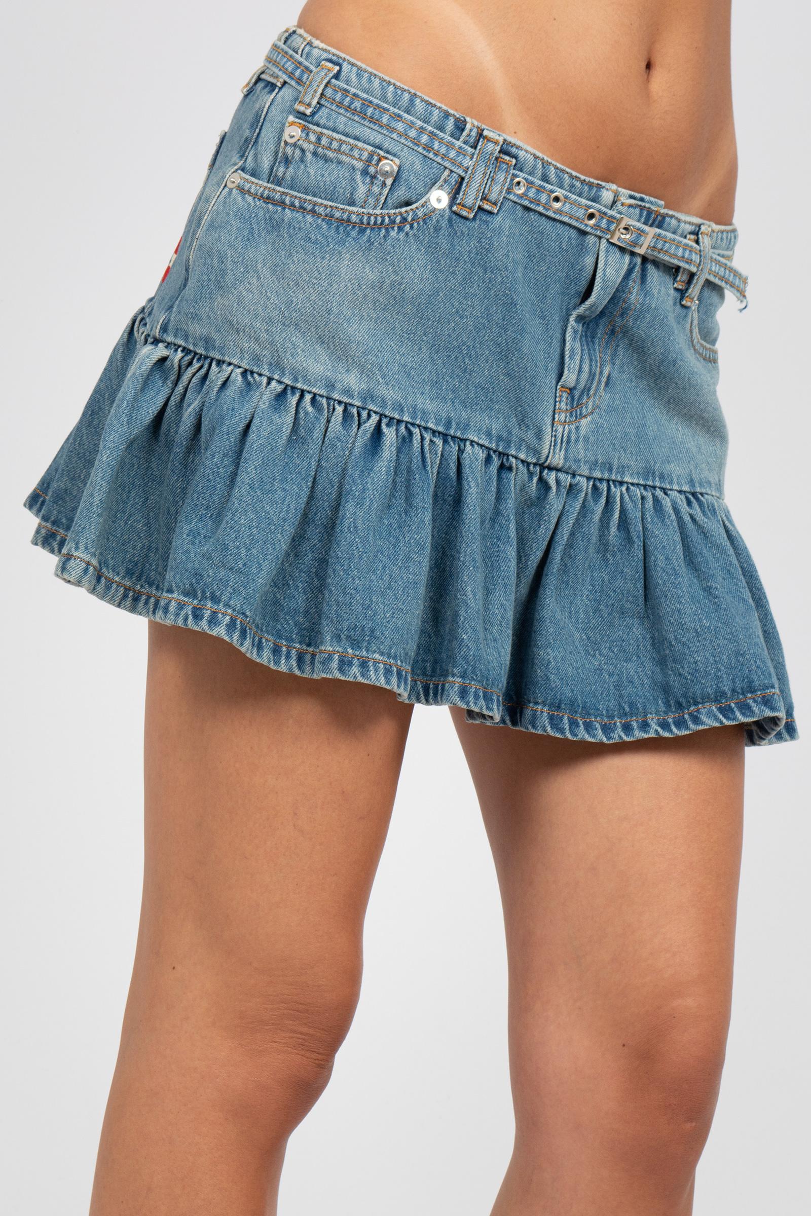 minigonna in denim AMD178D3801033 C0999 AMISH 