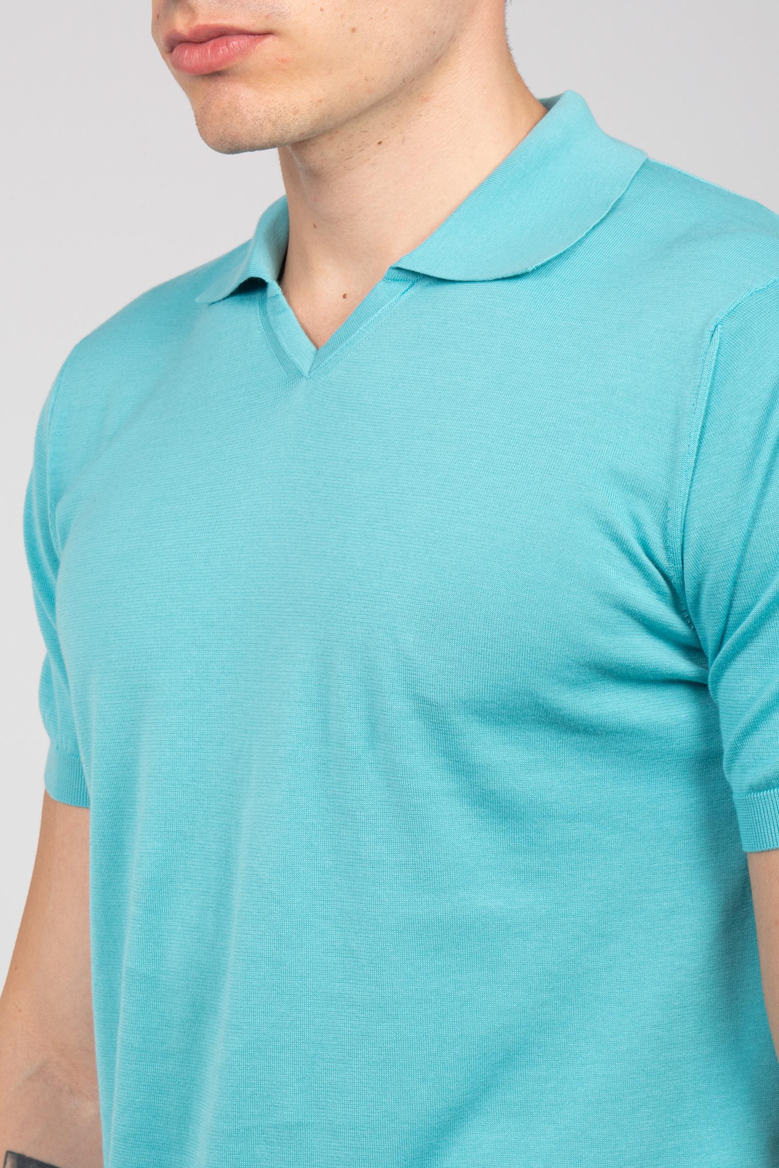 polo scollo v in cotone D0GN146 717 DRUMOHR 