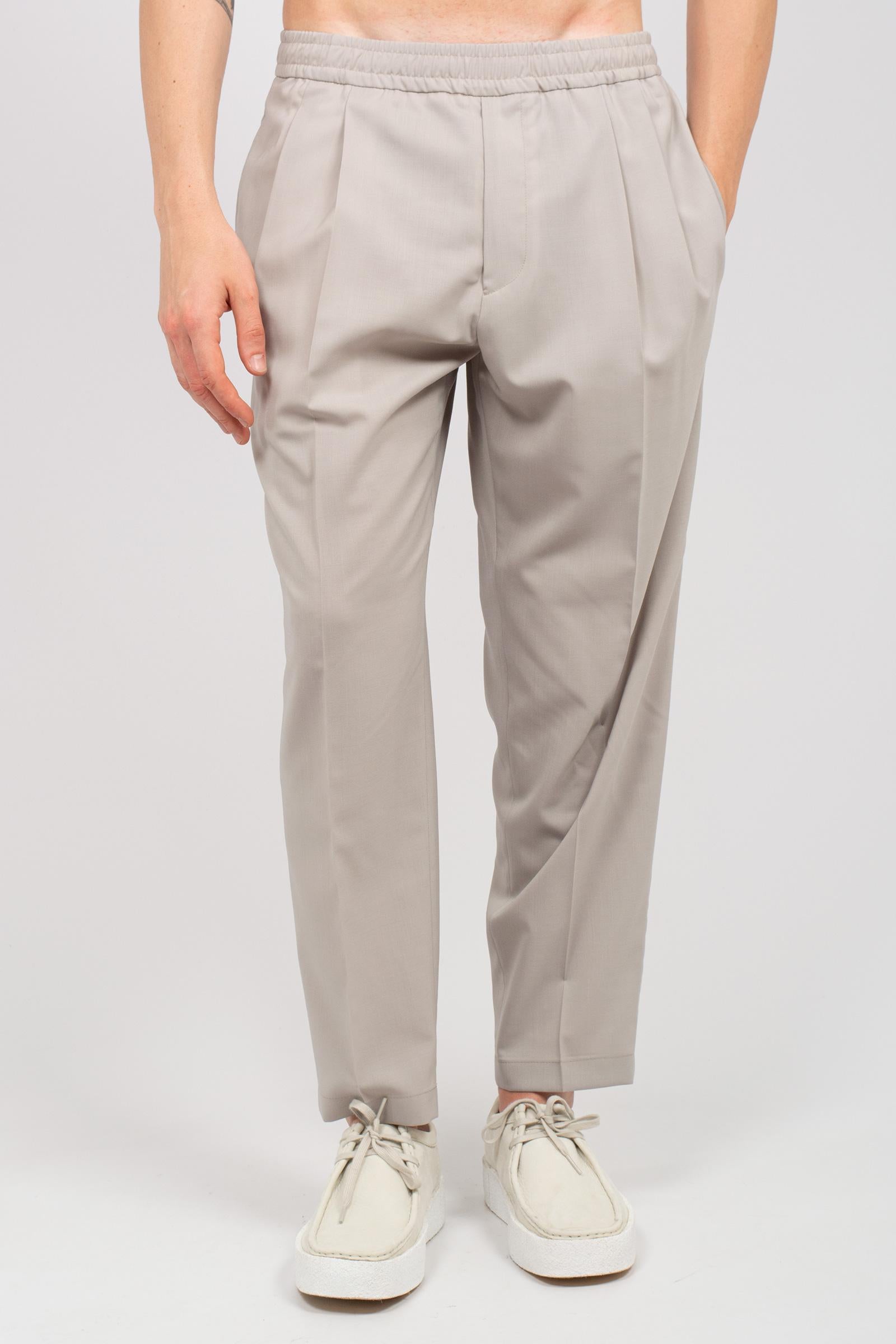jogger in fresco lana 'baddy' BADDYMTS26 MASTICE BE ABLE 