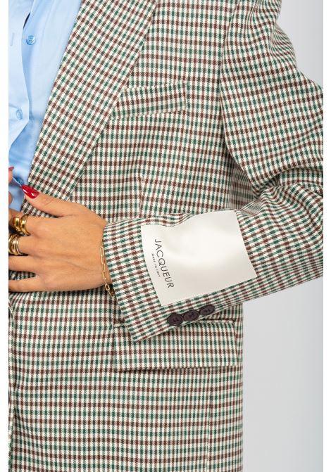 giacca monopetto in misto viscosa GMP01 VERDEBLUES JACQUEUR 