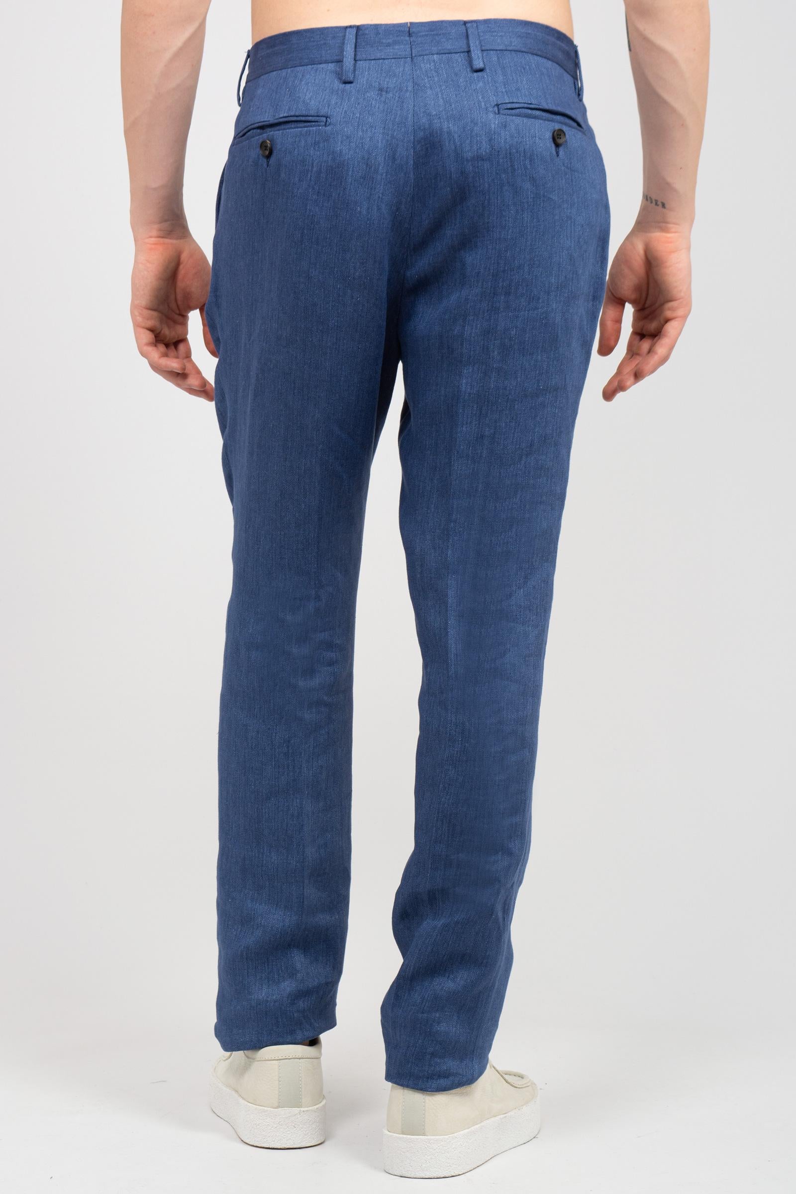 pantalone chino in lino DP197A01 780 DRUMOHR 