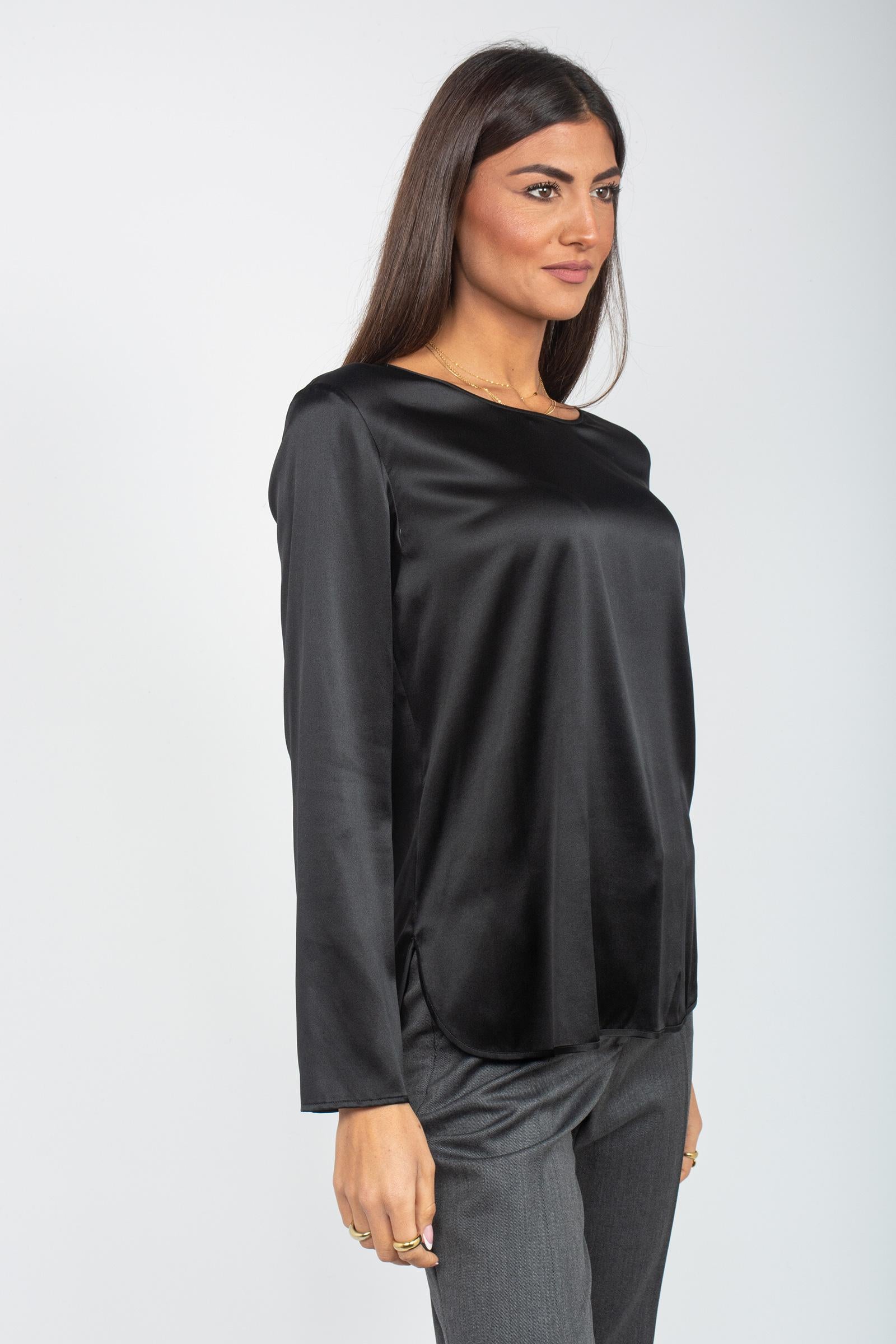 T-shirt manica lunga in seta 'moldava' 2526196018000 003 MM - MAX MARA 