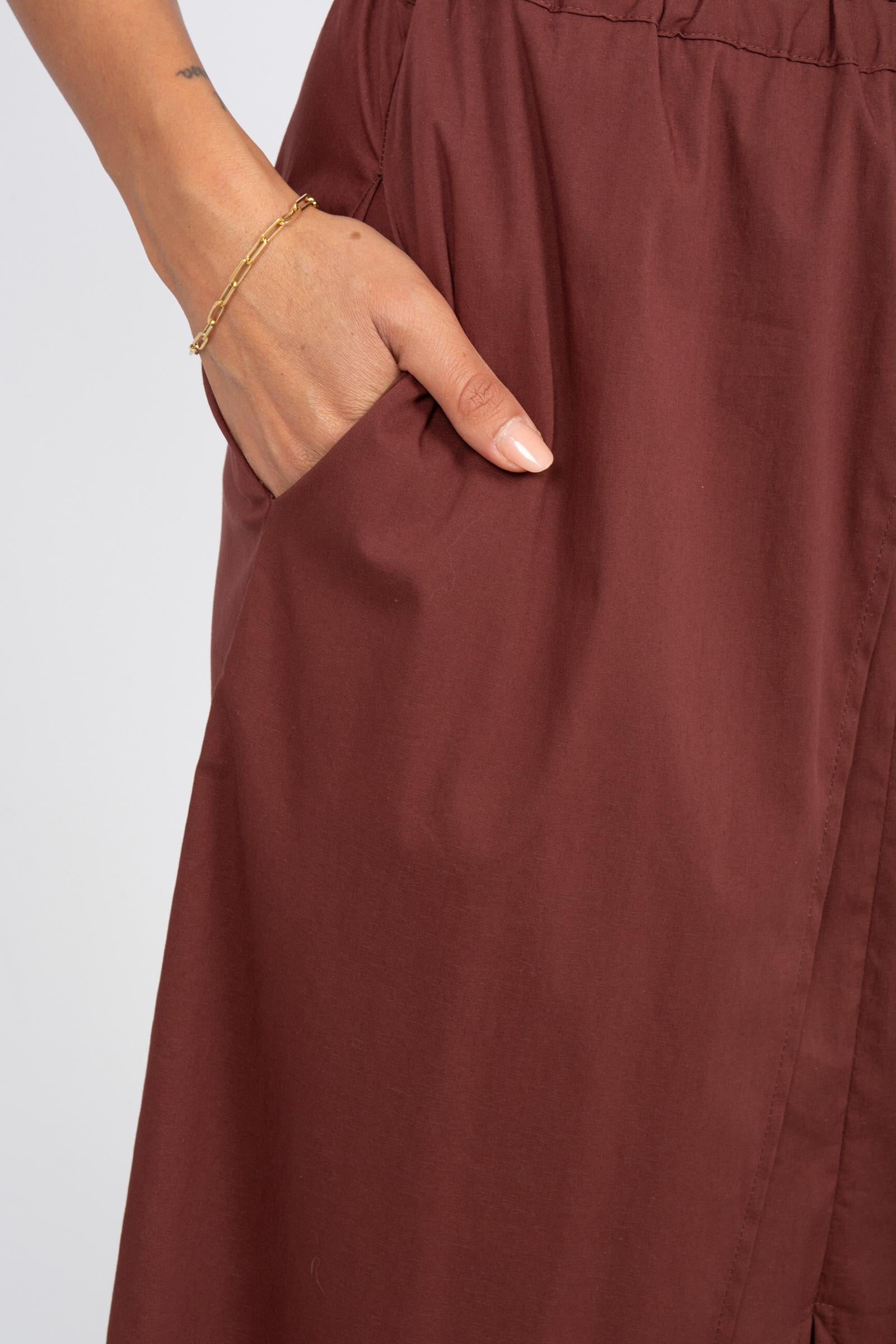 gonna in misto cotone stretch SS2252128 217 ANNA SERAVALLI 
