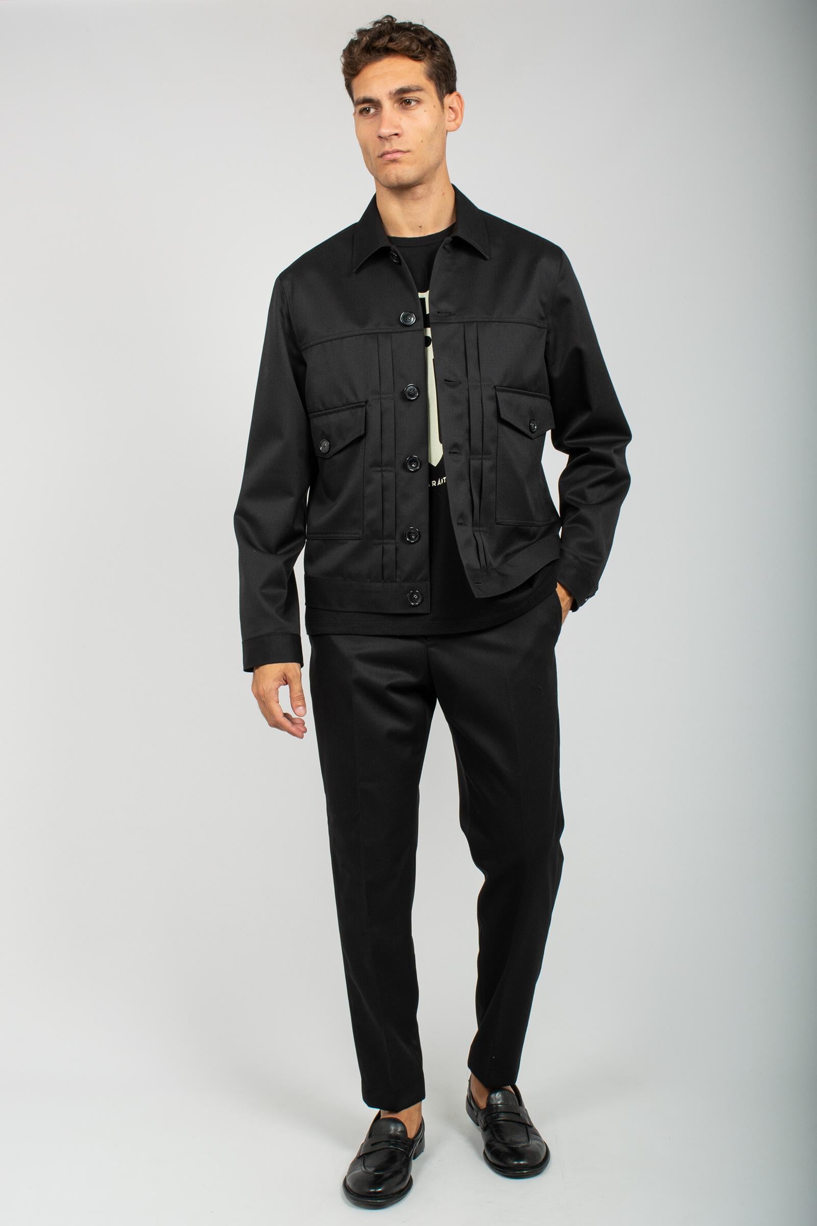 giacca cin riprese in gabardine di lana TL2FBK120TOR SD740990 PT TORINO 