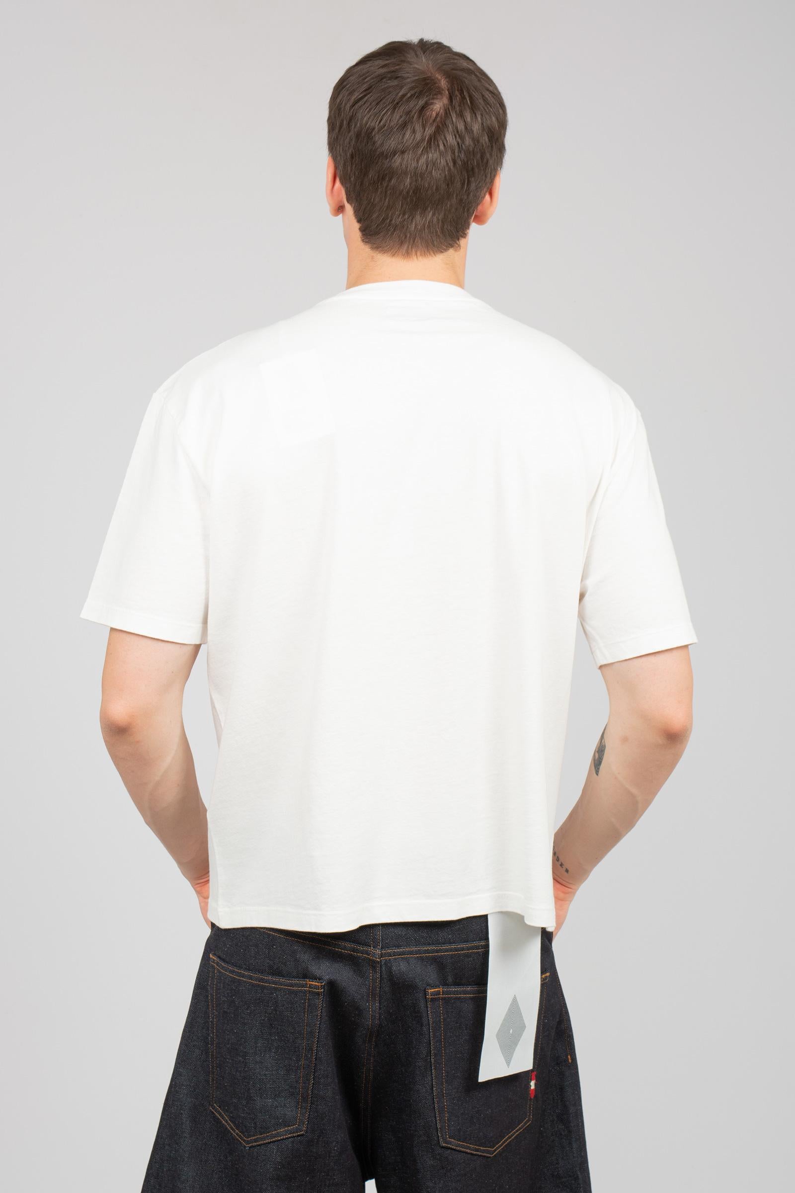 t-shirt cropped in cotone AMU144CR600569 C0021 AMISH 