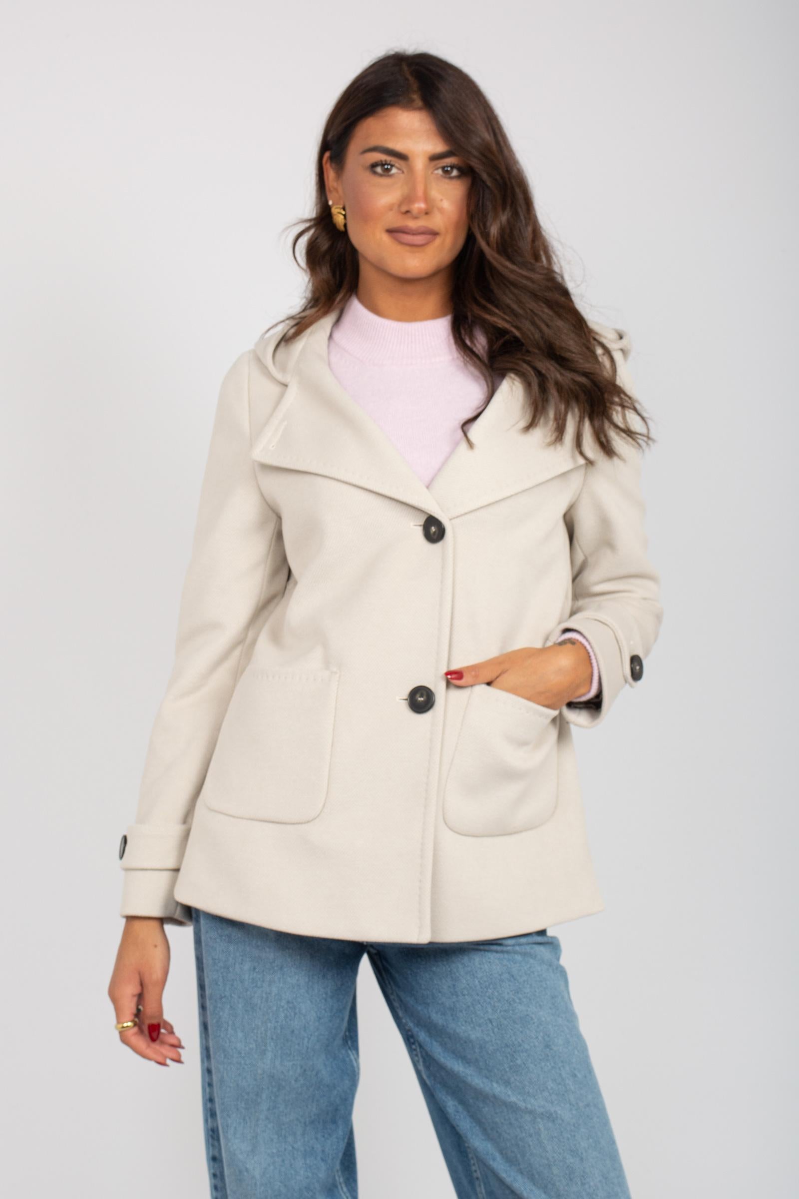 giacca in misto con cappuccio H14046A554 51 TRD 